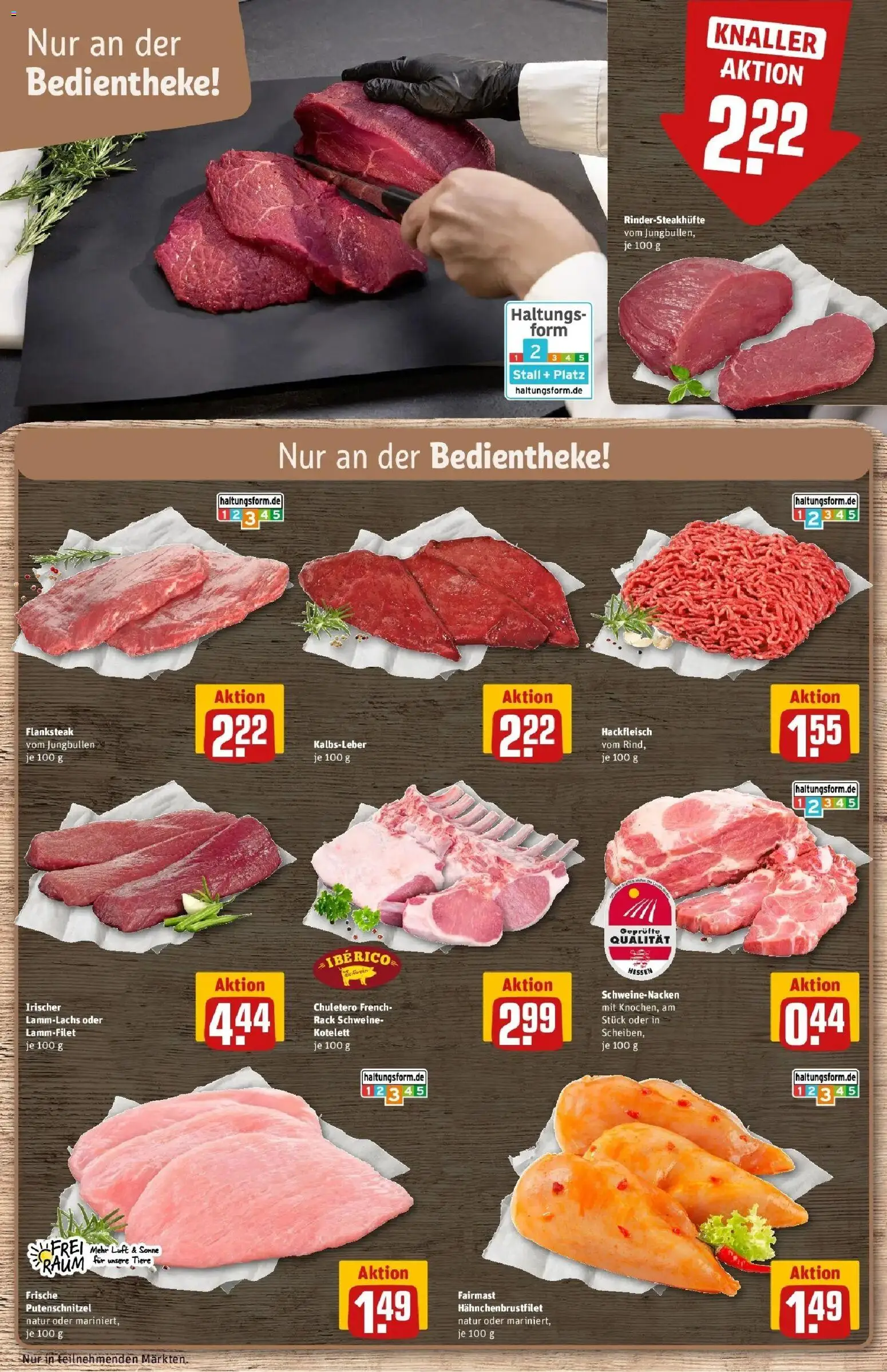 Rewe Prospekt Langenselbold	 – gültig ab 30.03.2026 | Seite: 12 | Produkte: Schweinenacken, Kalbsleber, Putenschnitzel, Hackfleisch