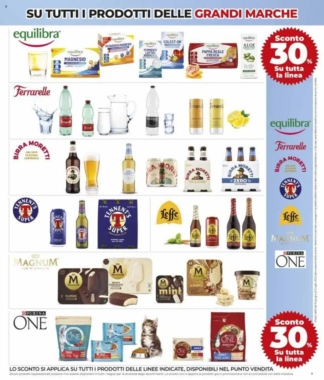 Volantino Ipercoop del 19.06.2025 | Pagina: 9 | Prodotti: Birra, Crema viso, Birra Moretti, Ferrarelle