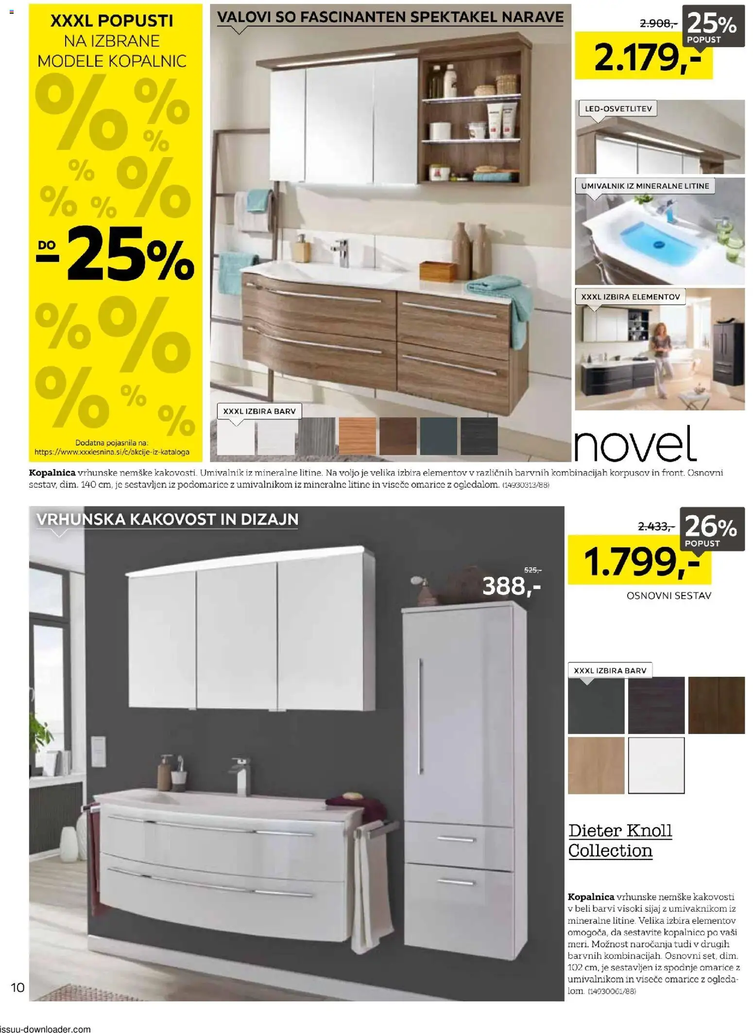 Novi XXXL Lesnina katalog ponudbe – veljaven od 04.11.2025 | Stran: 10 | Izdelki: Umivalnik