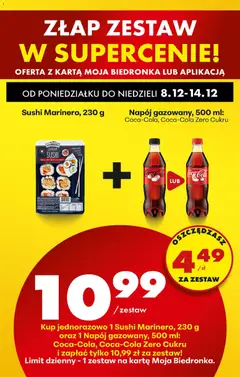 Pogląd oferty "Napój gazowany, 500 ml: Coca-Cola, Coca-Cola Zero Cukru, Napój gazowany, 500 ml: Coca-Cola, Coca-Cola Zero Cukru" - ważna od 08.12.2025 | Strona: 27