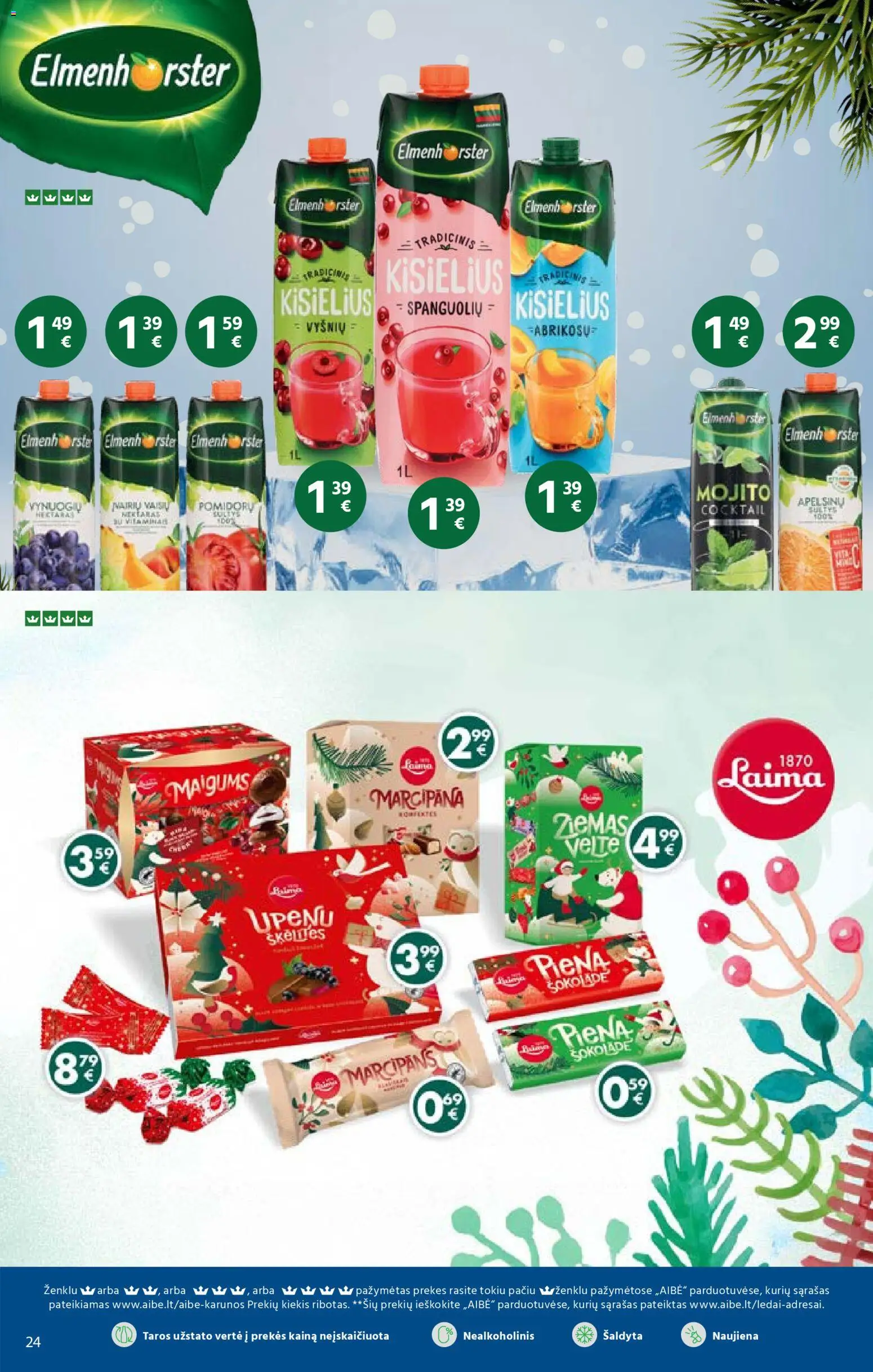 AIBE akcijos nuo 27.11.2025 | Puslapis: 24 | Prekių: Sultys