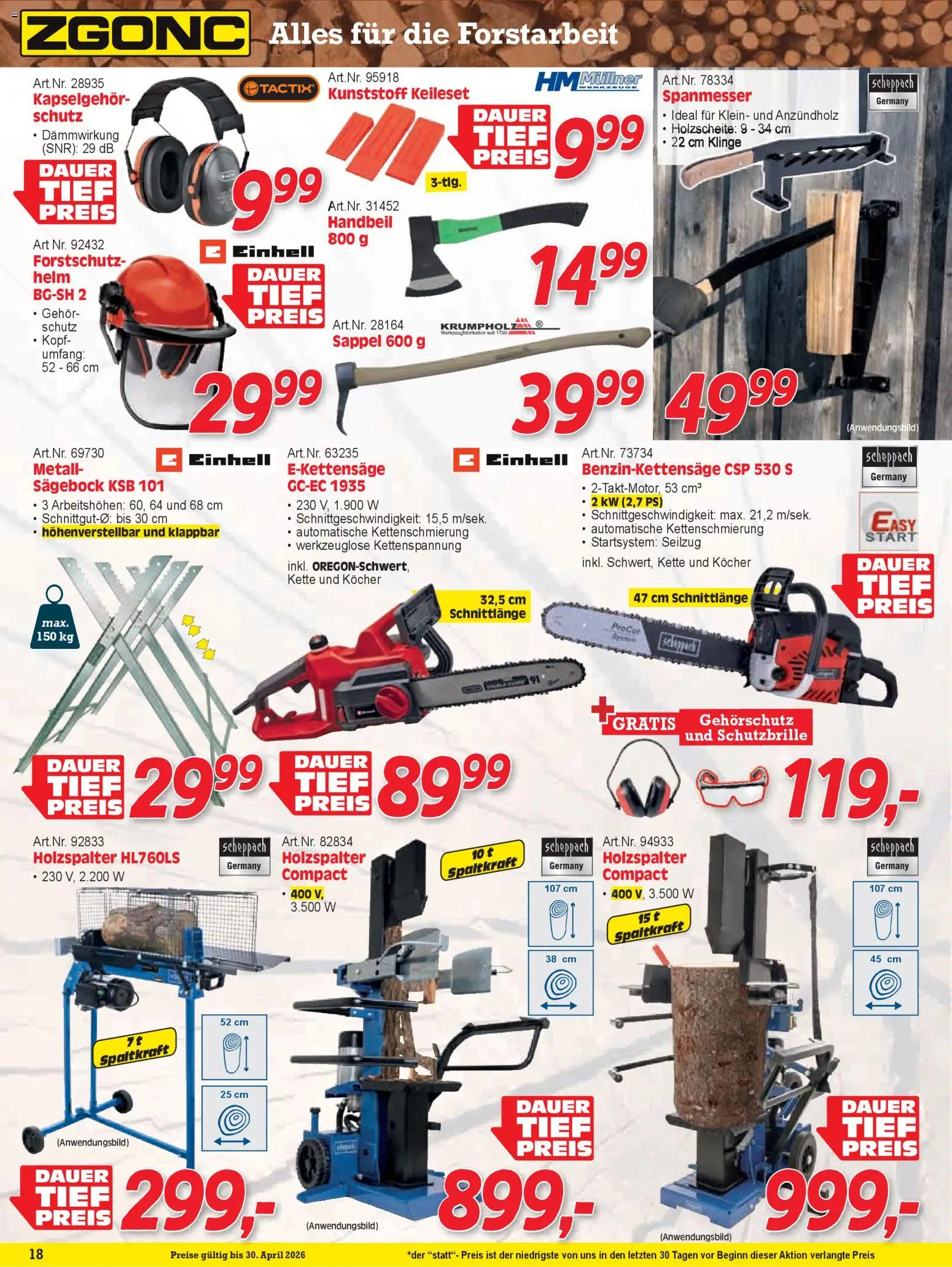 Zgonc Flugblatt April II 2026 gültig ab 14.04.2026 | Seite: 18 | Produkte: Kocher