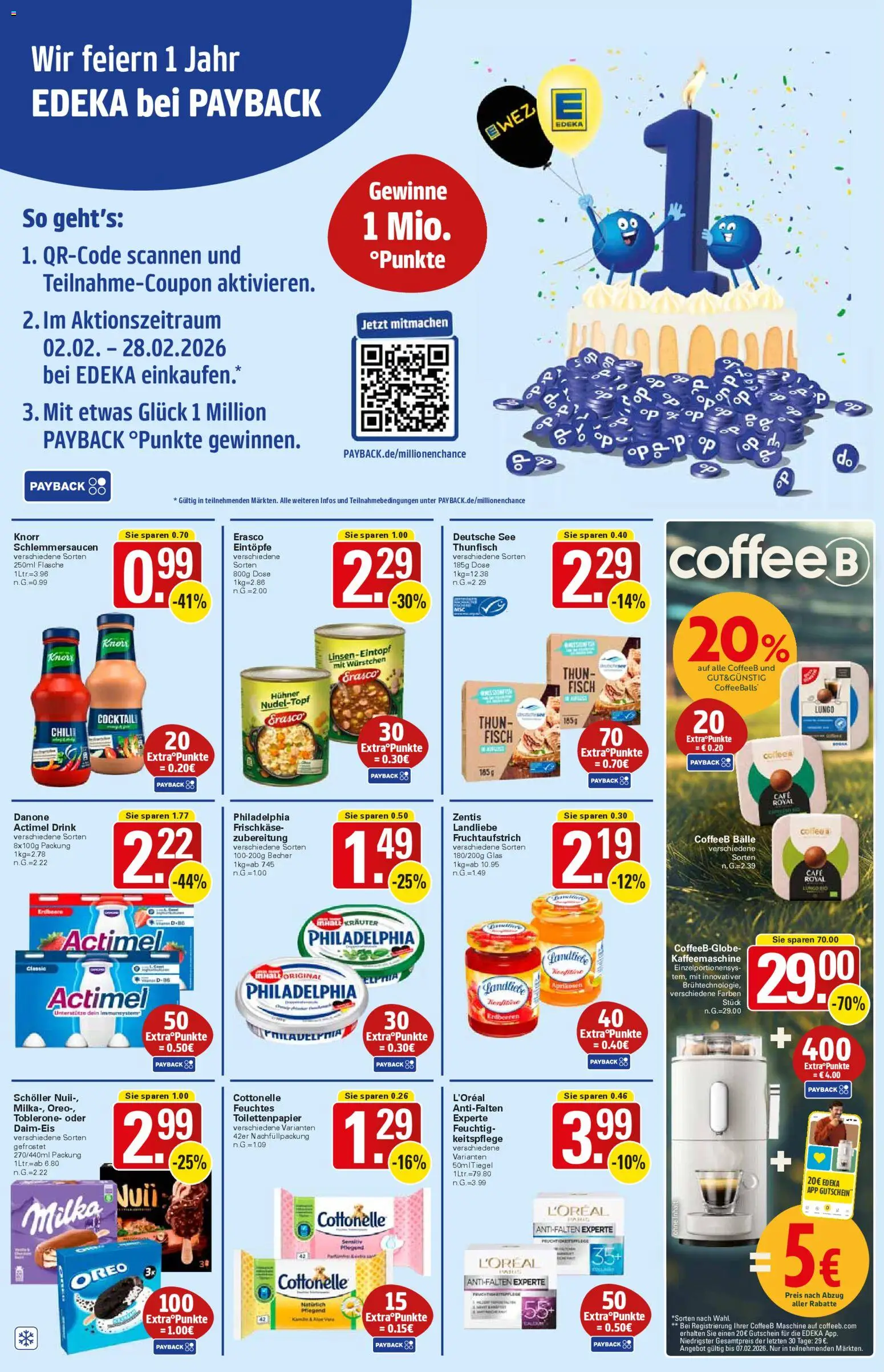 WEZ Prospekt – gültig ab 02.02.2026 | Seite: 13 | Produkte: Actimel, Philadelphia, Milka, Chili