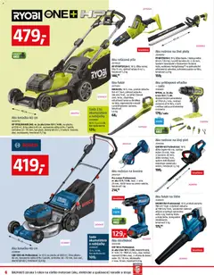 Bauhaus leták platný od 09.03.2026 | Strana: 6 | Produkty: Aku kosačka, Aku reťazová píla, Reťazová píla, Kosačka