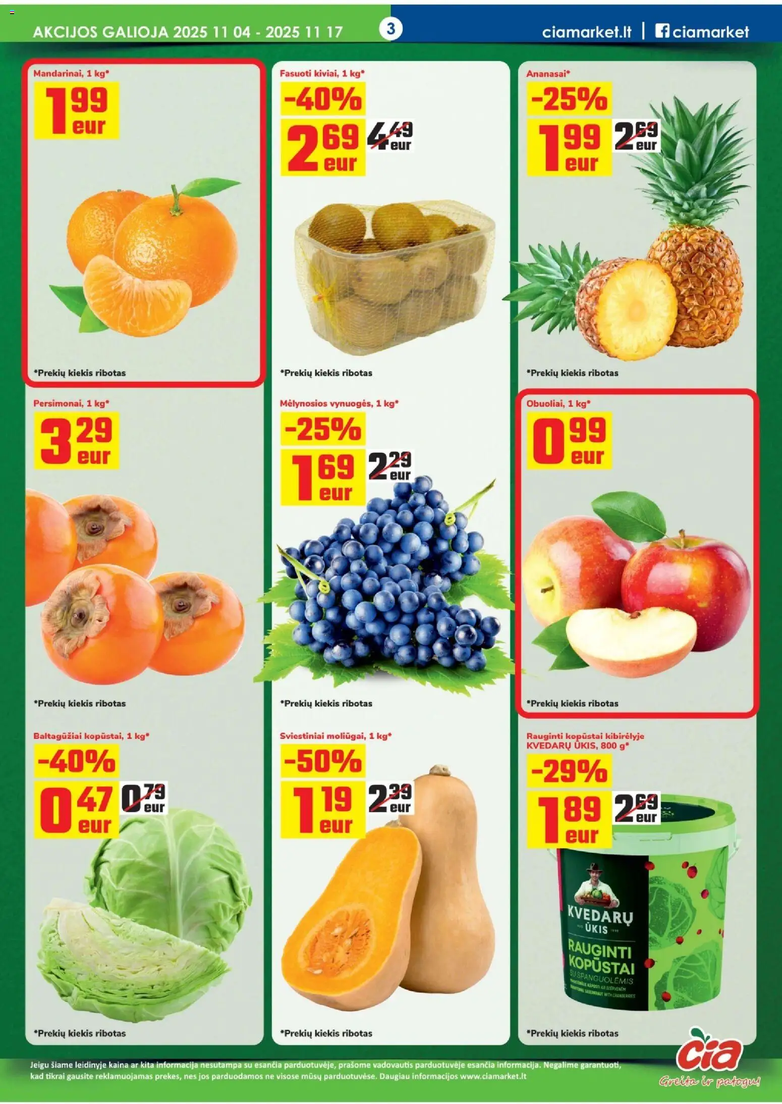 ČIA MARKET akcijos nuo 04.11.2025 | Puslapis: 3