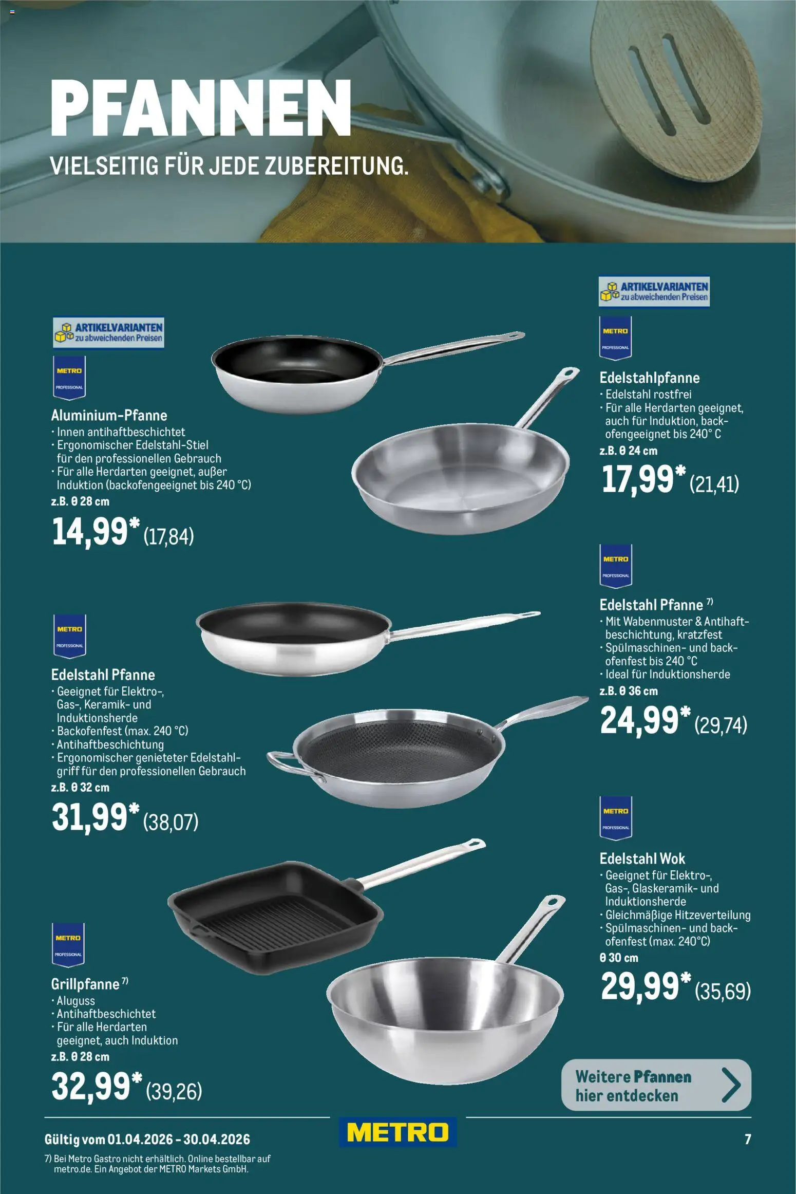 Metro Professional Non-Food Flyer – gültig ab 01.04.2026 | Seite: 7 | Produkte: Wok