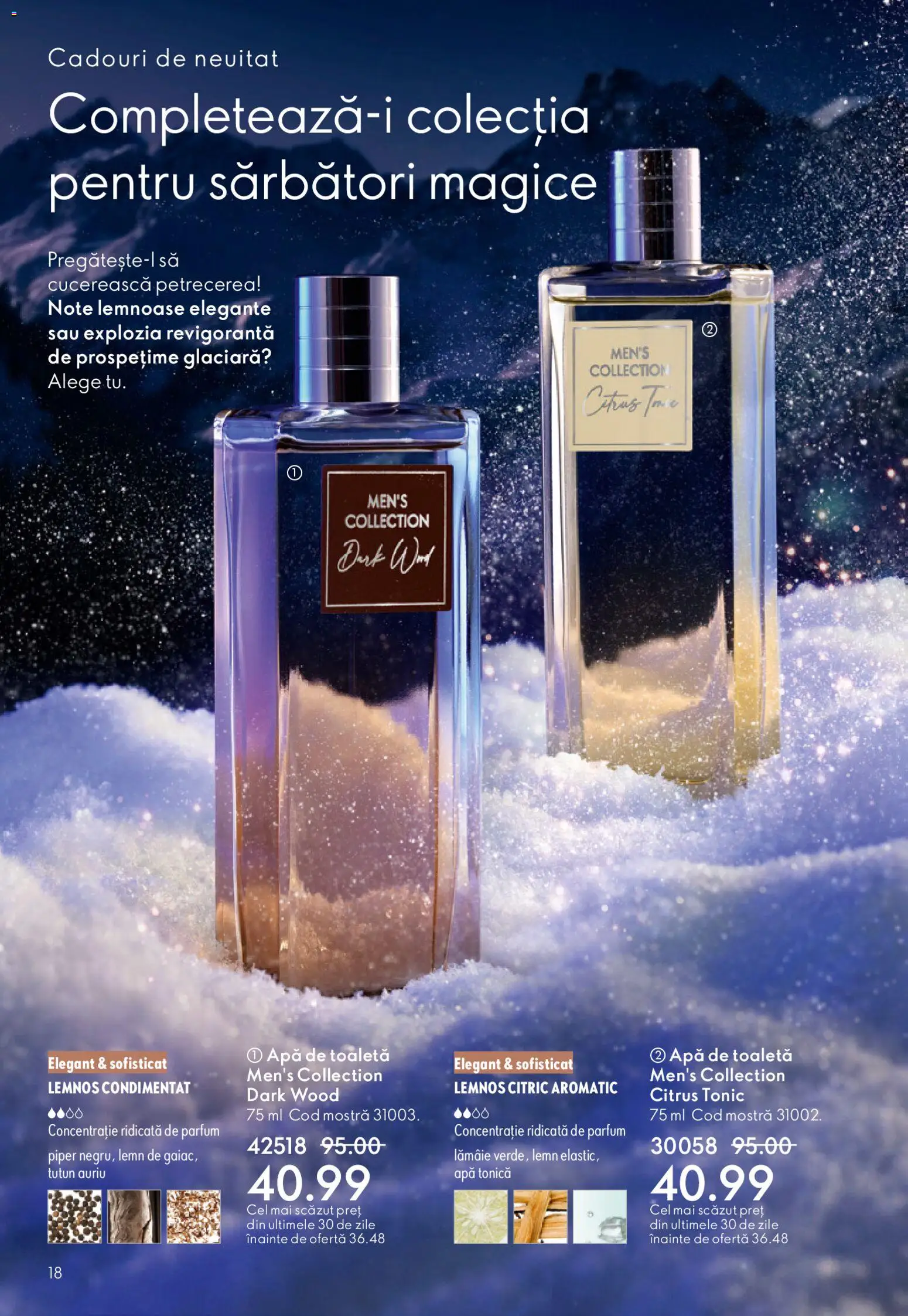 Noul catalog Oriflame – valabil de la 03.12.2025 | Pagină: 18 | Produse: Parfum, Apă, Piper, Lămâie