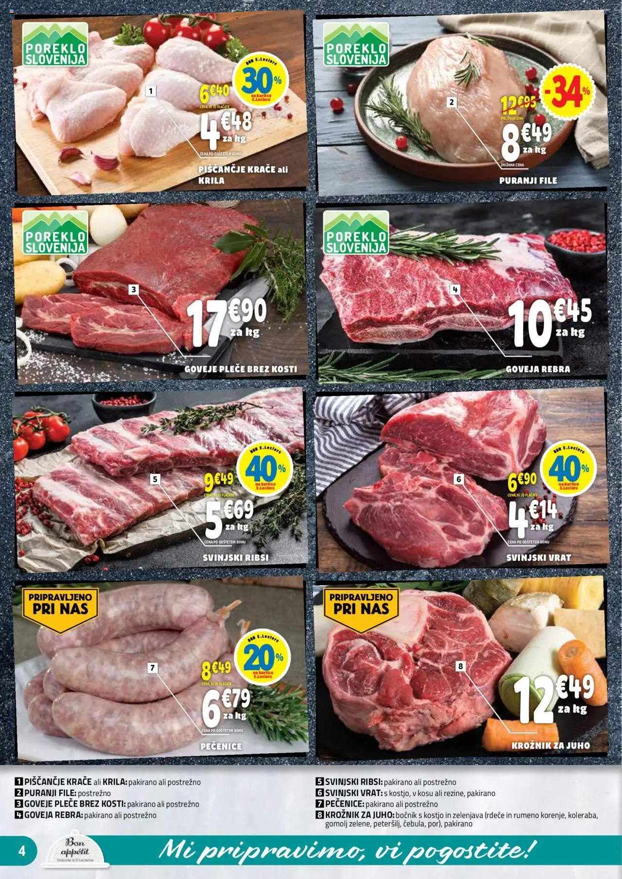 Novi E.leclerc katalog ponudbe – veljaven od 22.10.2025 | Stran: 4 | Izdelki: Zelenjava