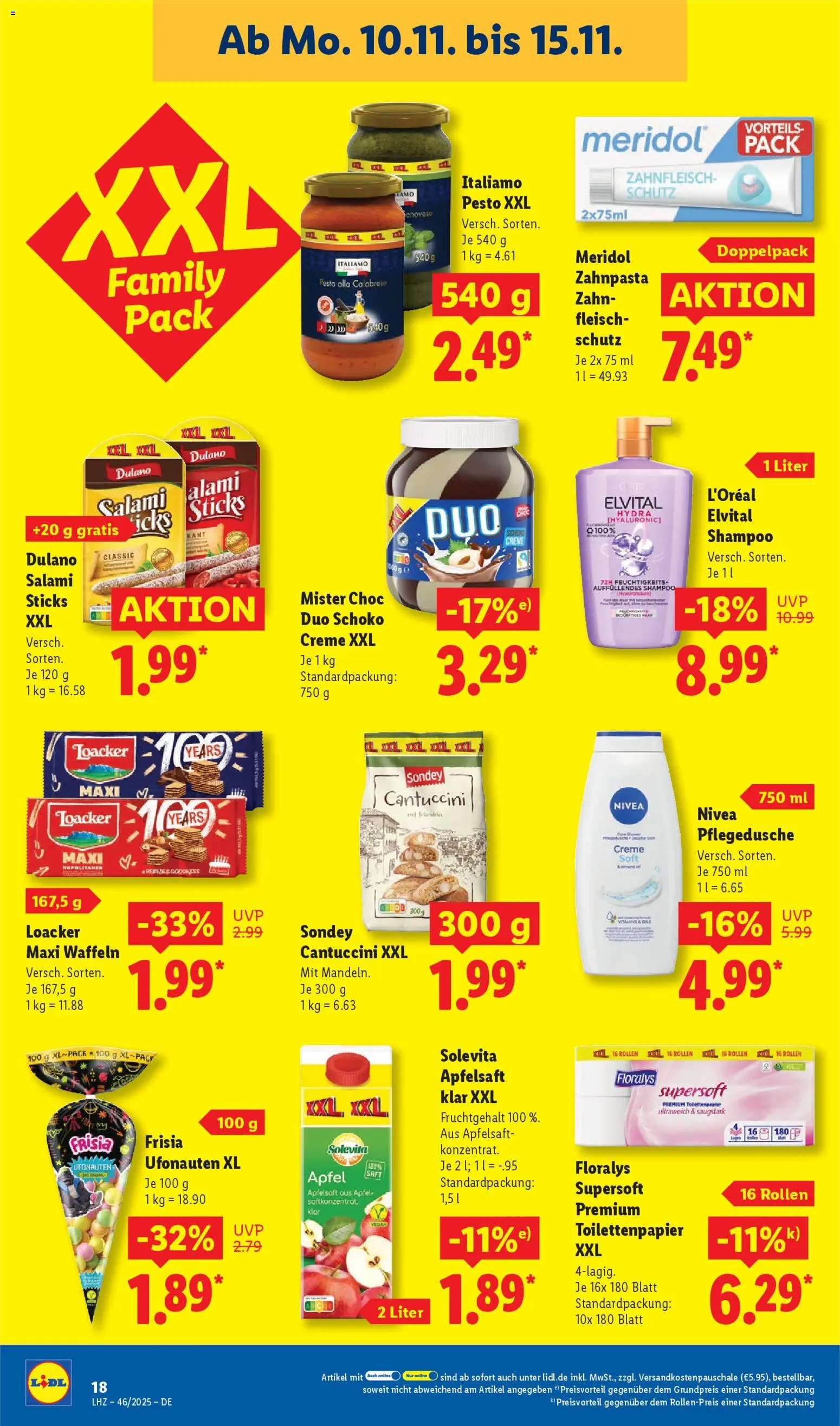 Lidl - Prospekt – gültig ab 10.11.2025 | Seite: 26 | Produkte: Äpfel, Shampoo, Waffeln, Fleisch