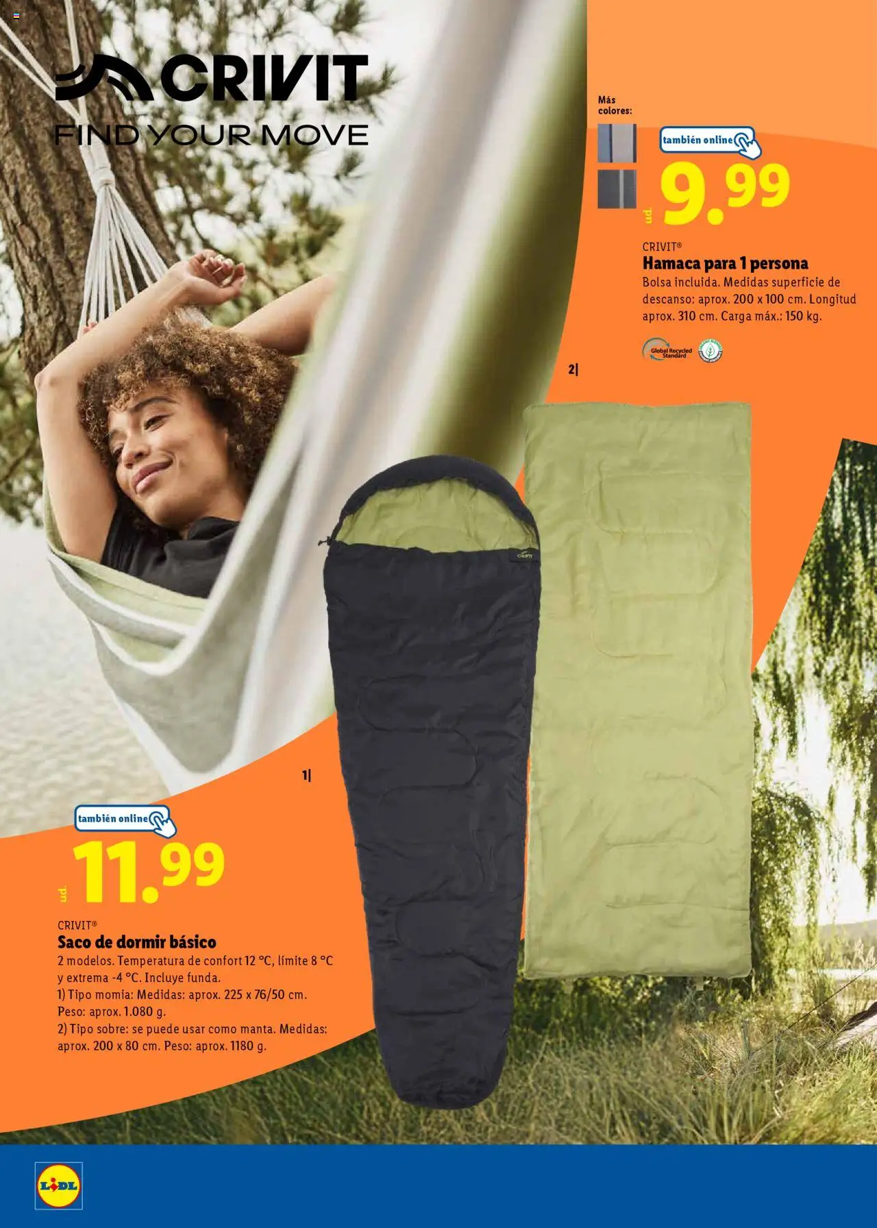 Lidl folleto │ válido desde el 23.06.2025 | Página: 32 | Productos: Saco de dormir, Funda, Bolsa, Peso
