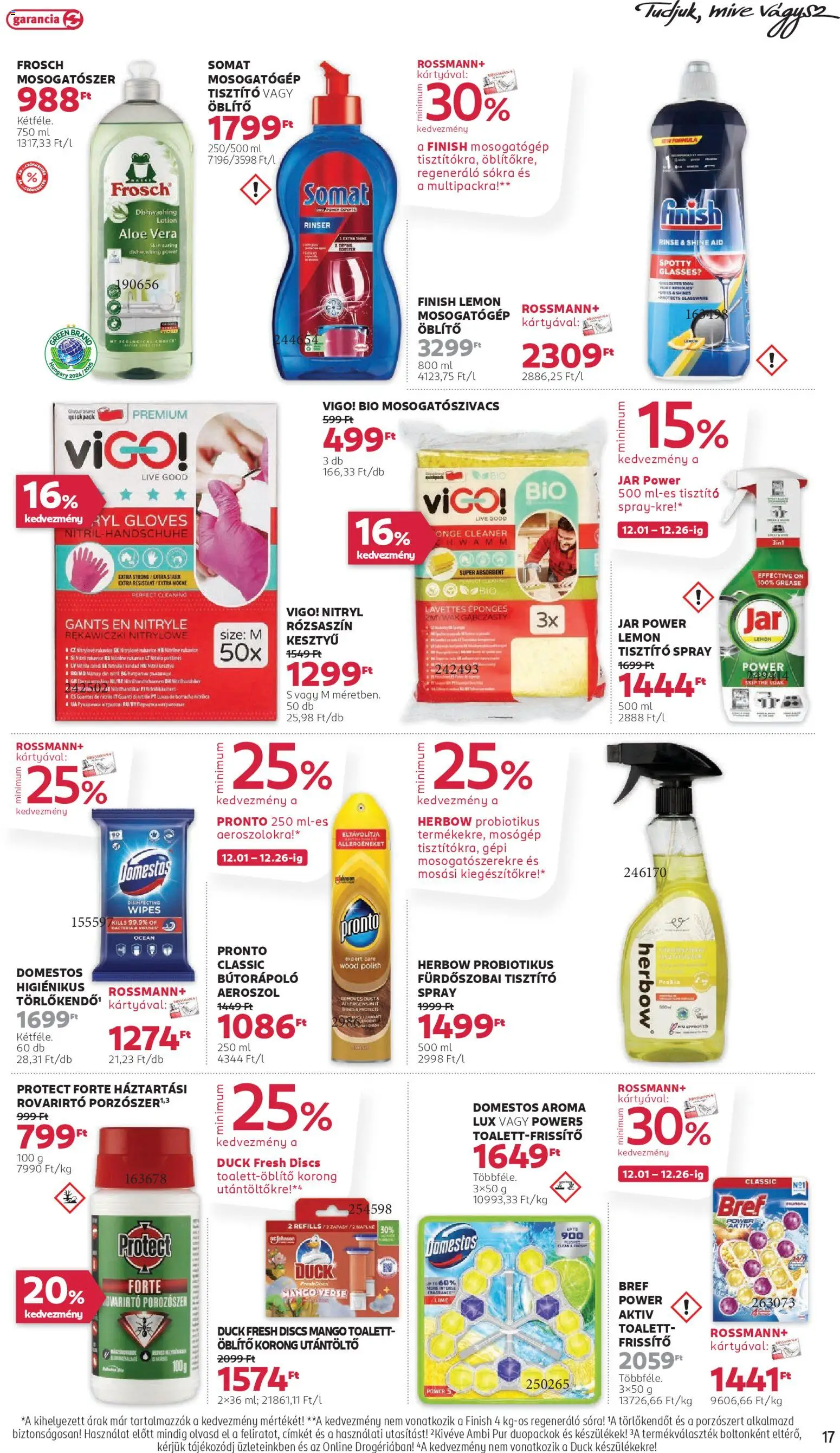 Rossmann akciós ujság - amely érvényes a következő dátumtól: 01.12.2025 | Oldal: 19 | Termékek: Lime, Kesztyű, Somat, Törlőkendő