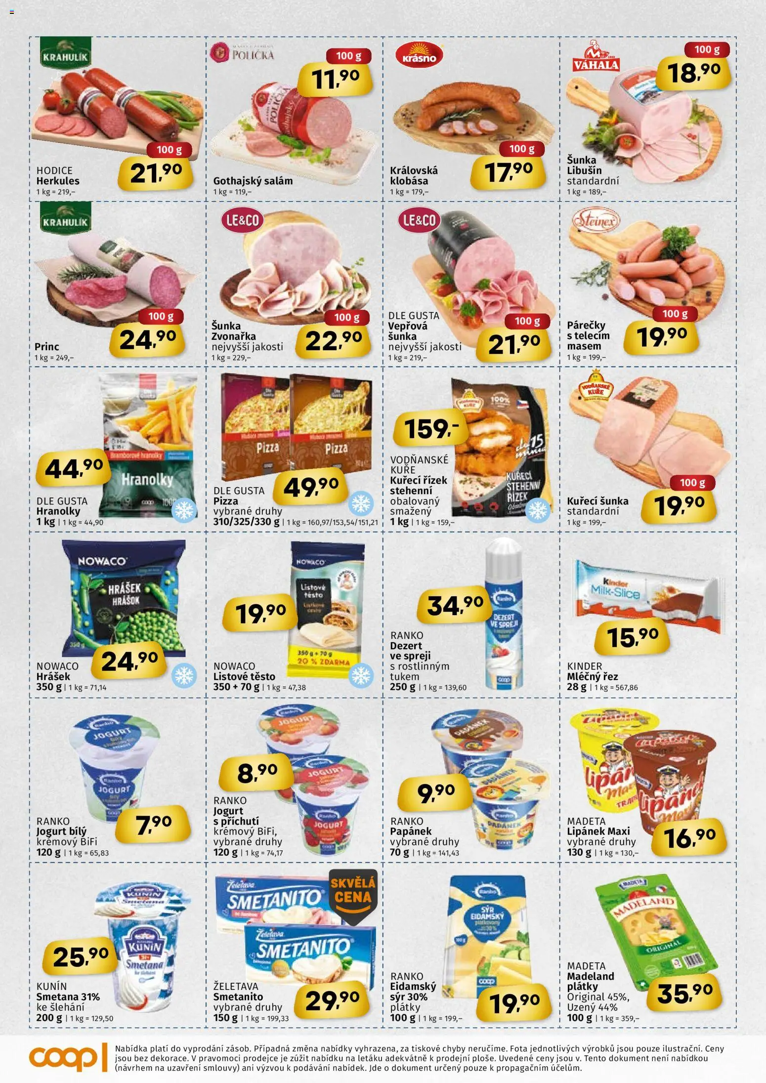 Coop leták - Východočeský region od 17.12.2025 | Strana: 2 | Produkty: Lipánek, Smetana, Listové těsto, Klobása