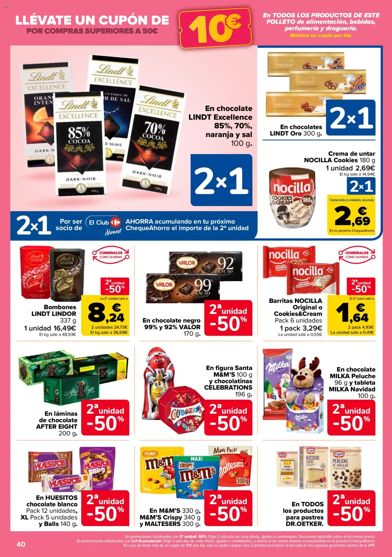 Carrefour folleto │ válido desde el 14.11.2025 | Página: 40 | Productos: Chocolatinas, Chocolate, Κεραία, Crema
