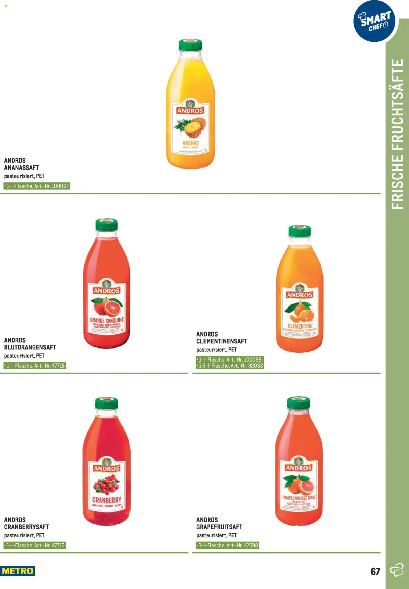 Metro angebote - Smart Chef Obst & Gemüse gültig ab 26.03.2026 | Seite: 67 | Produkte: Ananas