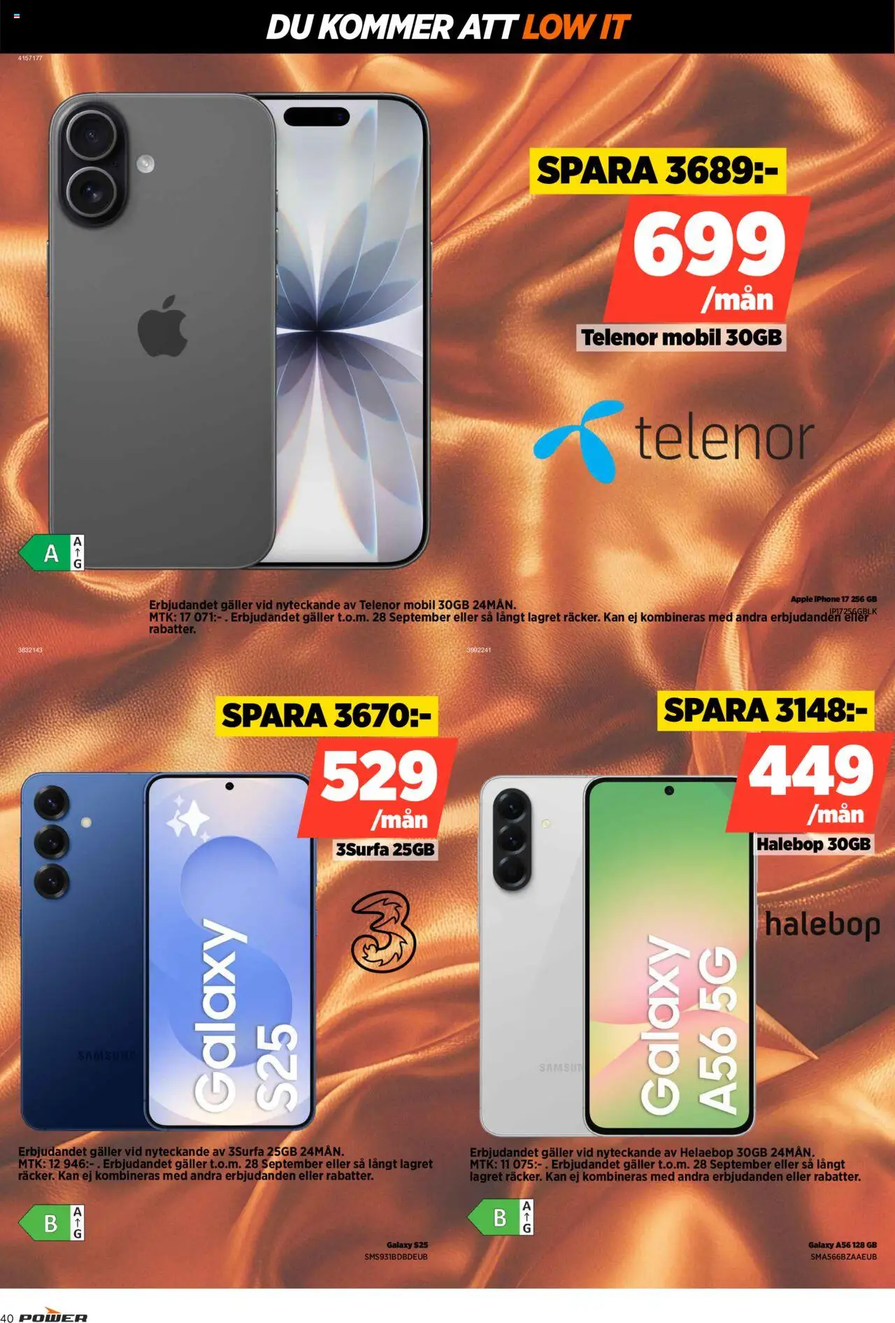 Power reklamblad aktuell från 22.09.2025 | Sida: 40 | Produkter: Galler, Äpple
