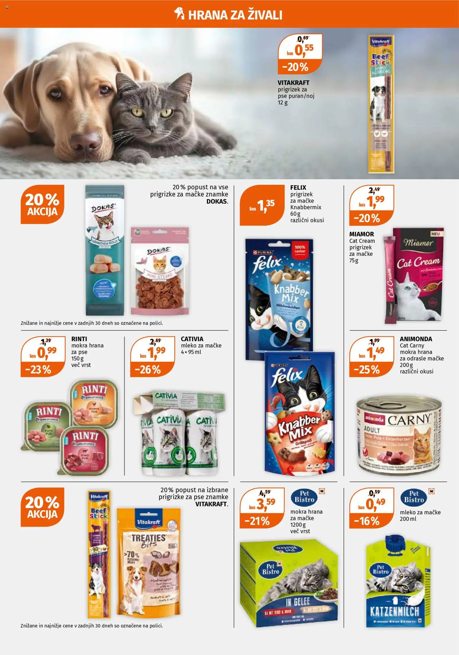 Novi Müller katalog ponudbe – veljaven od 10.11.2025 | Stran: 8 | Izdelki: Hrana za mačke, Hrana za pse, Kos, Mleko