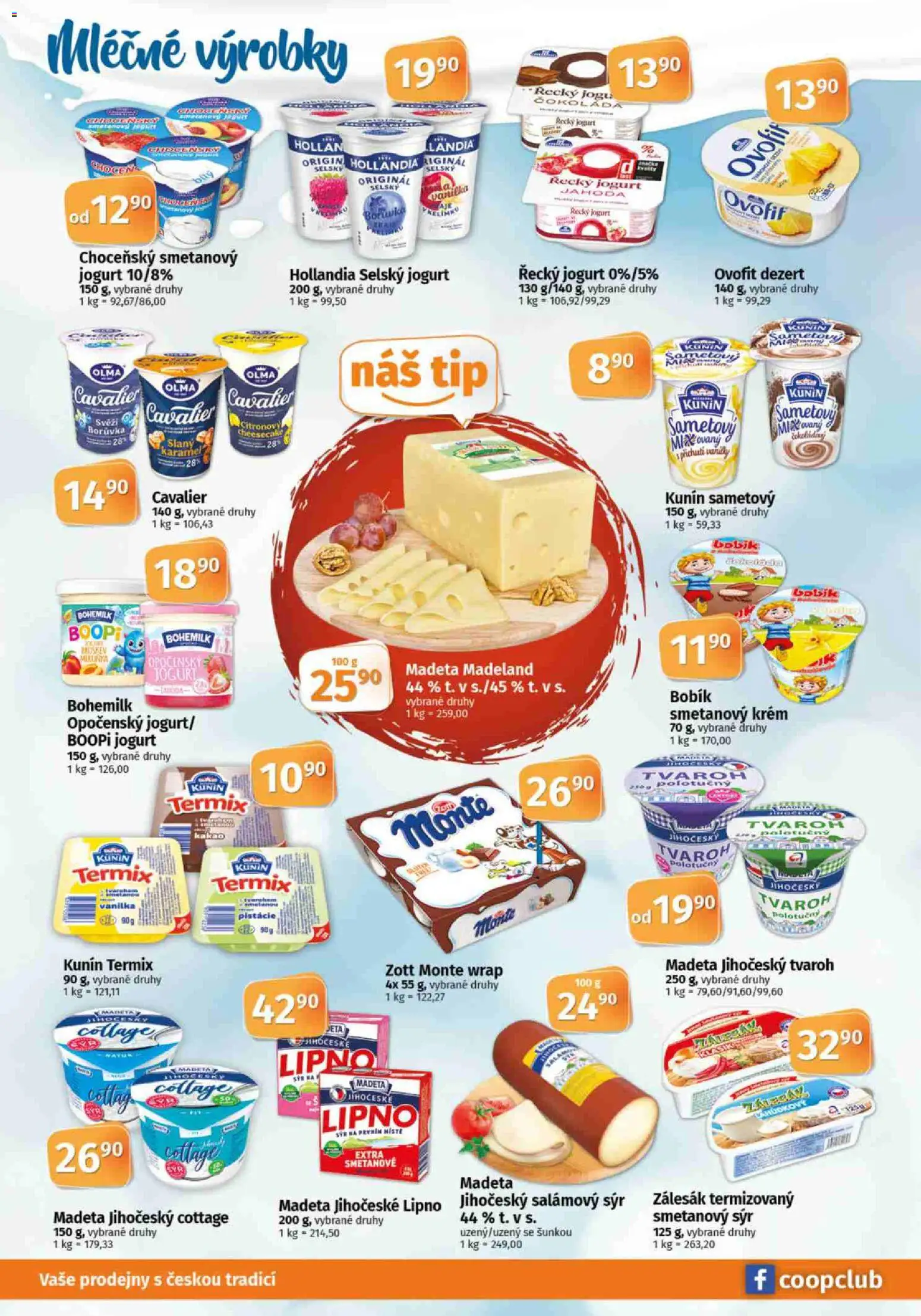Konzum leták od 02.01.2026 | Strana: 4 | Produkty: Jogurt, Čokoláda, Cheesecake, Cottage
