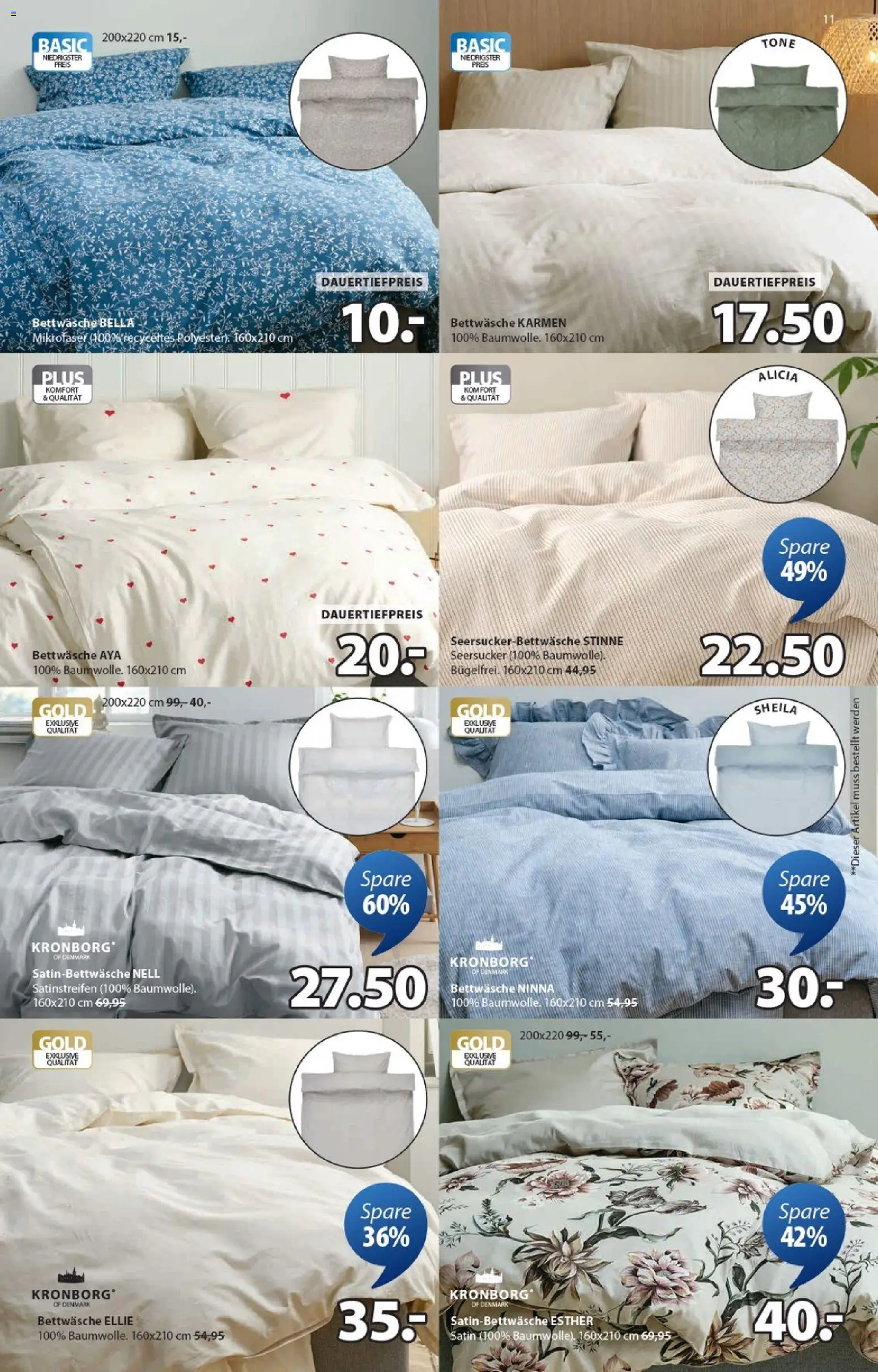 JYSK Aktionen – gültig ab 06.01.2026 | Seite: 11 | Produkte: Bettwäsche