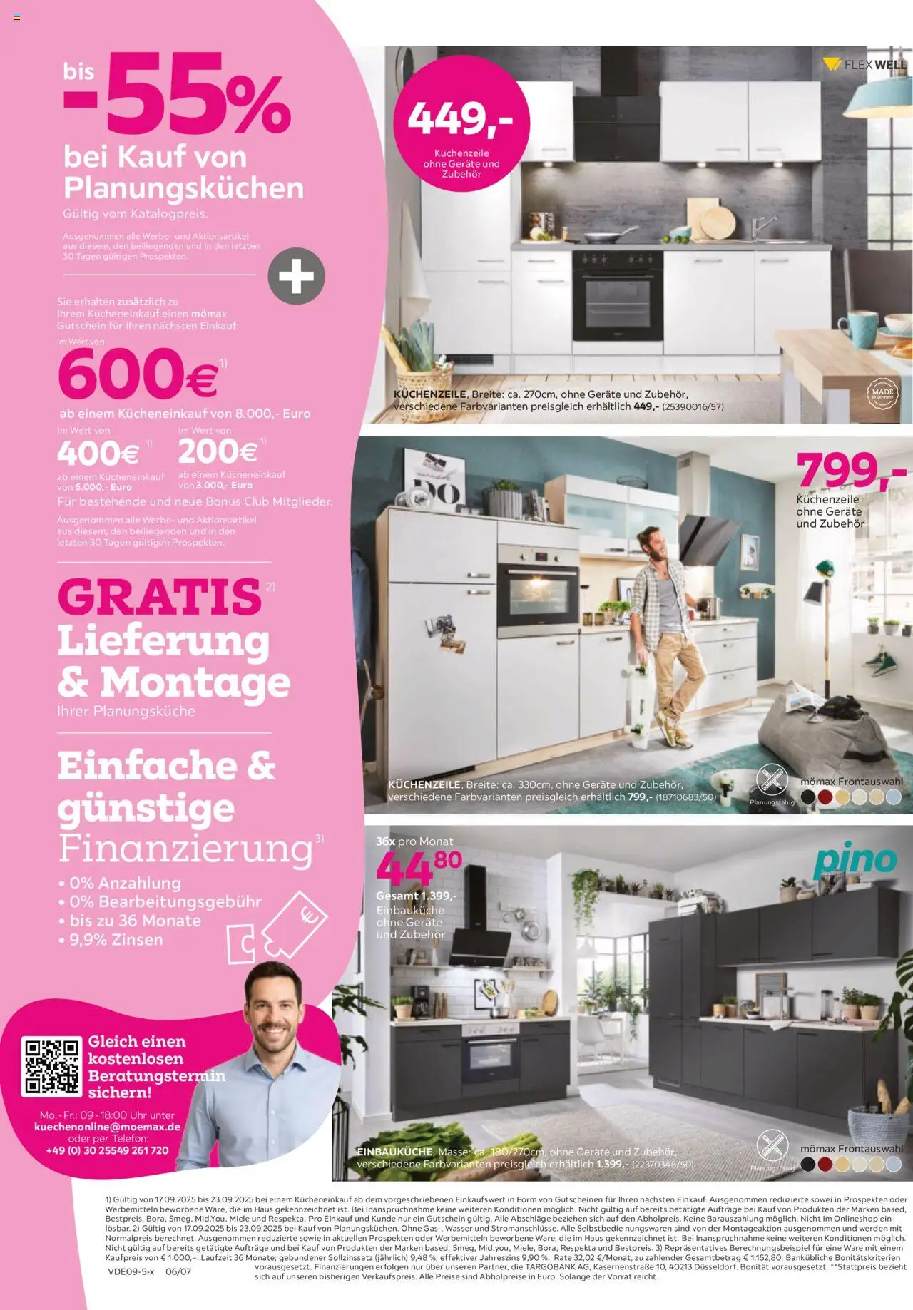 Mömax bis zu -25% auf fast Ihren gesamten Einkauf – gültig ab 15.09.2025 | Seite: 6 | Produkte: Miele, Einbauküche, Küchenzeile, Uhr