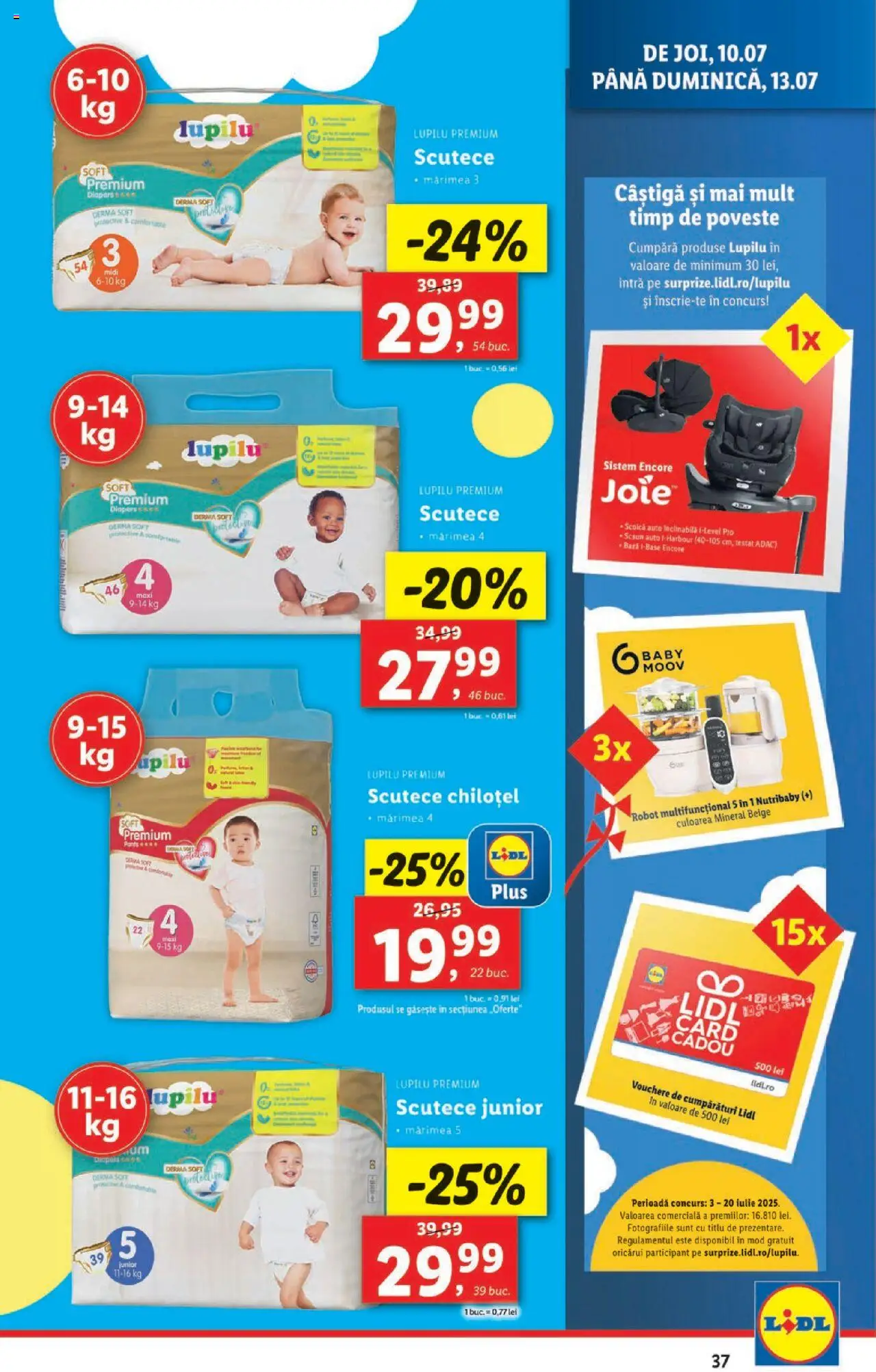 Catalog Lidl – valabil de la 07.07.2025 | Pagină: 37 | Produse: Robot, Scaun, Scutece