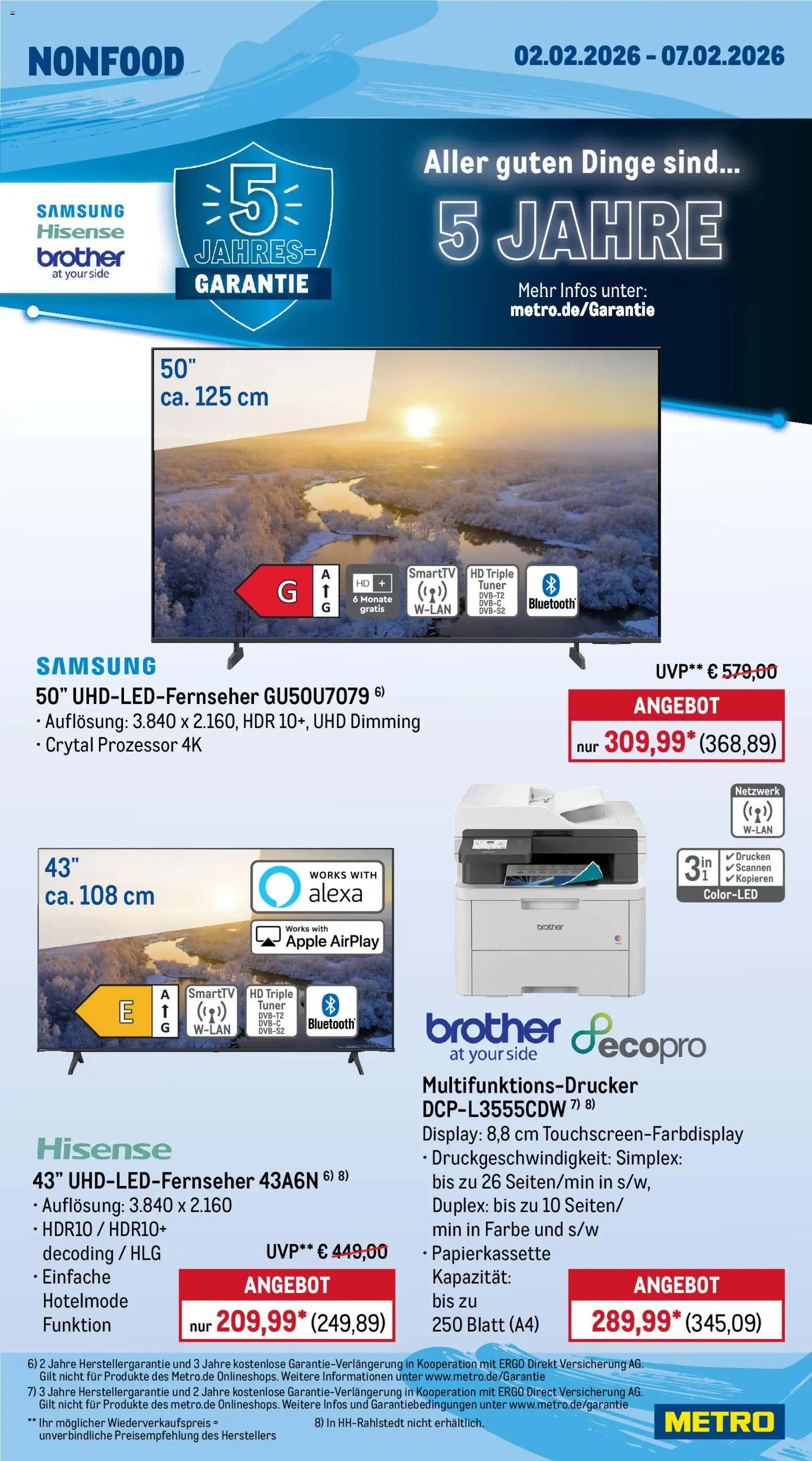 Metro Prospekt 	 – gültig ab 02.02.2026 | Seite: 25 | Produkte: Hisense, Samsung, Apple