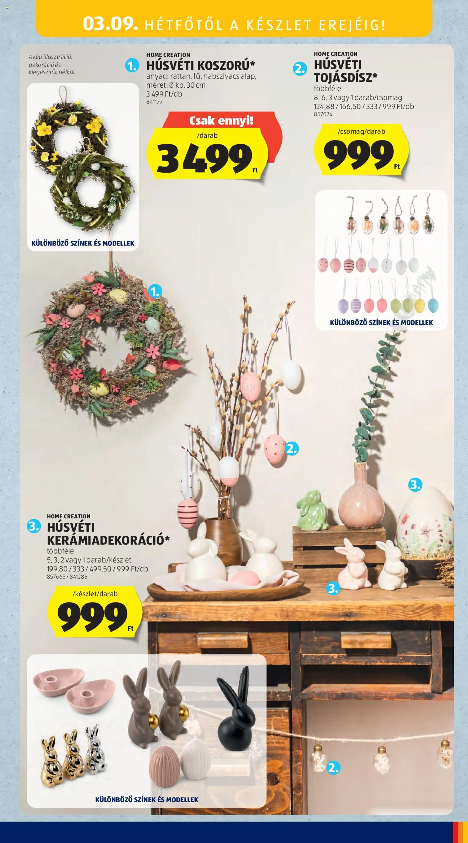 Aldi akciós ujság - amely érvényes a következő dátumtól: 05.03.2026 | Oldal: 13 | Termékek: Dekoráció