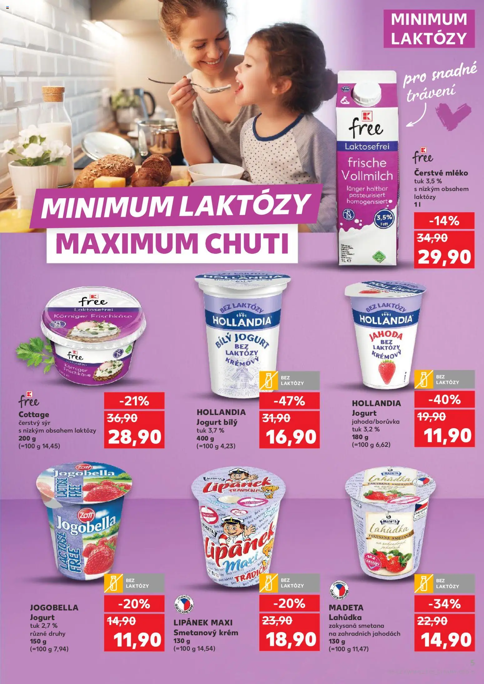 Kaufland leták - Chomutov od 01.04.2026 | Strana: 5 | Produkty: Jogurt, Krém, Jogurt Jogobella, Jogobella