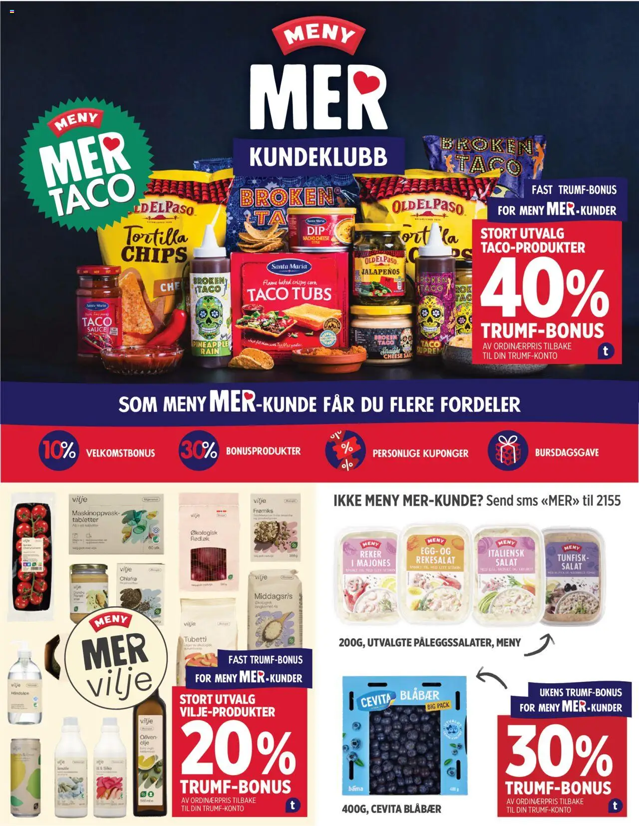 {H1} | Side: 4 | Produkter: Egg, Gulrot, Blåbær, Reker