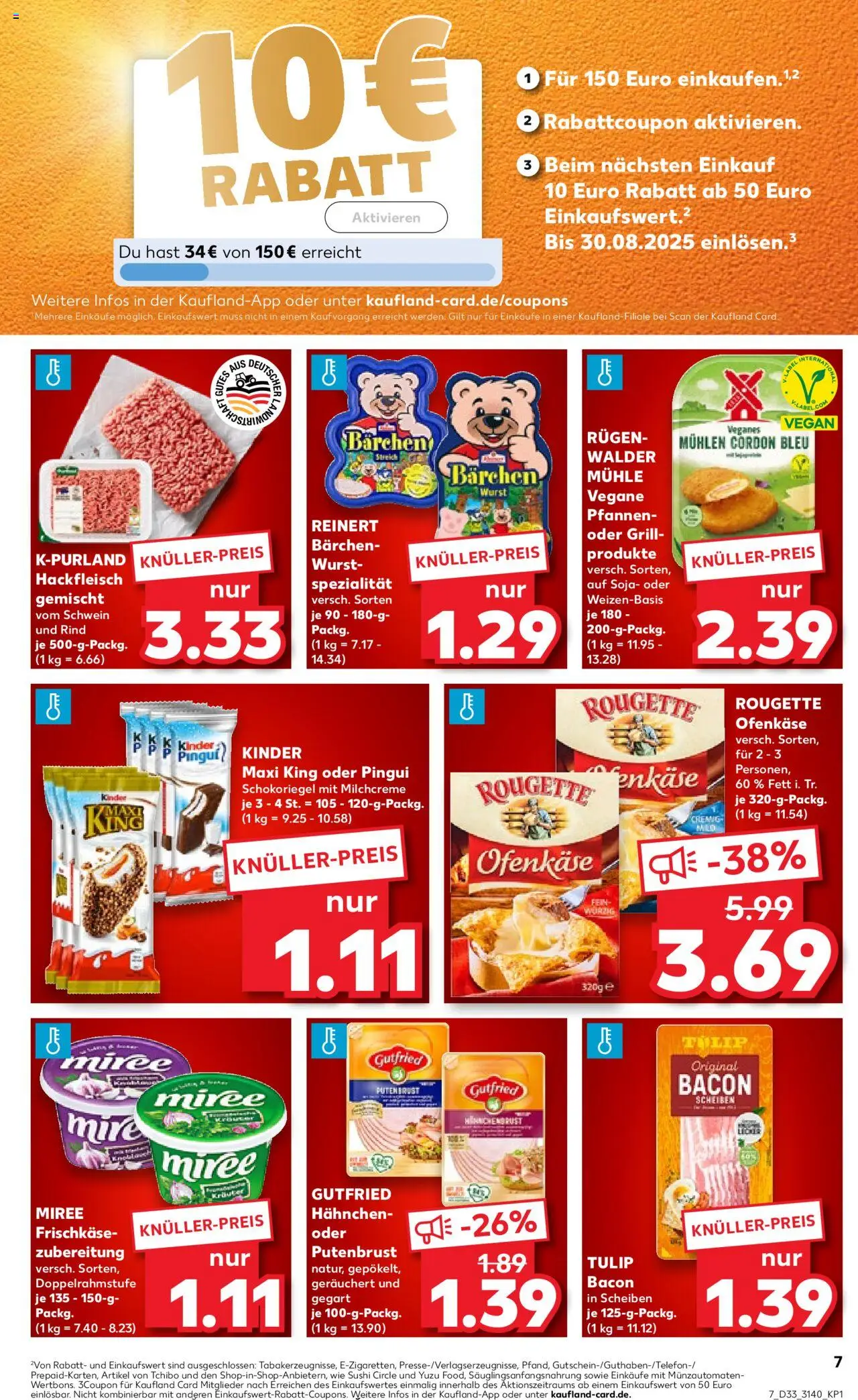  | Pagina: 7 | Producten: Bacon, Sushi, Grill, Kinder