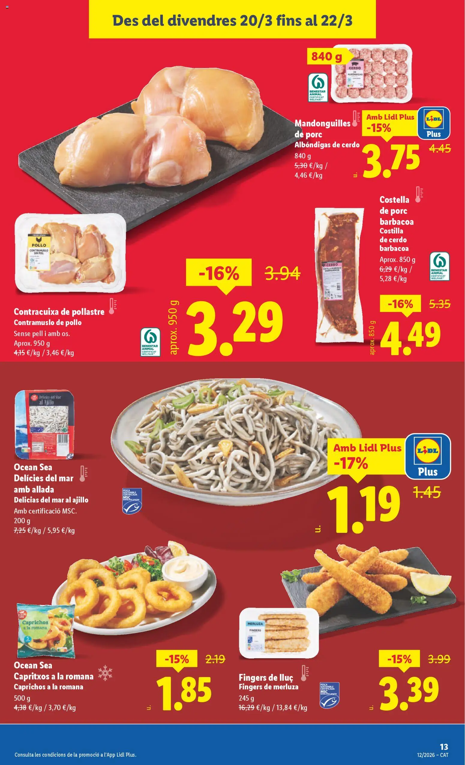 Lidl folleto │ válido desde el 16.03.2026 | Página: 27 | Productos: Cerdo, Costilla de cerdo, Barbacoa