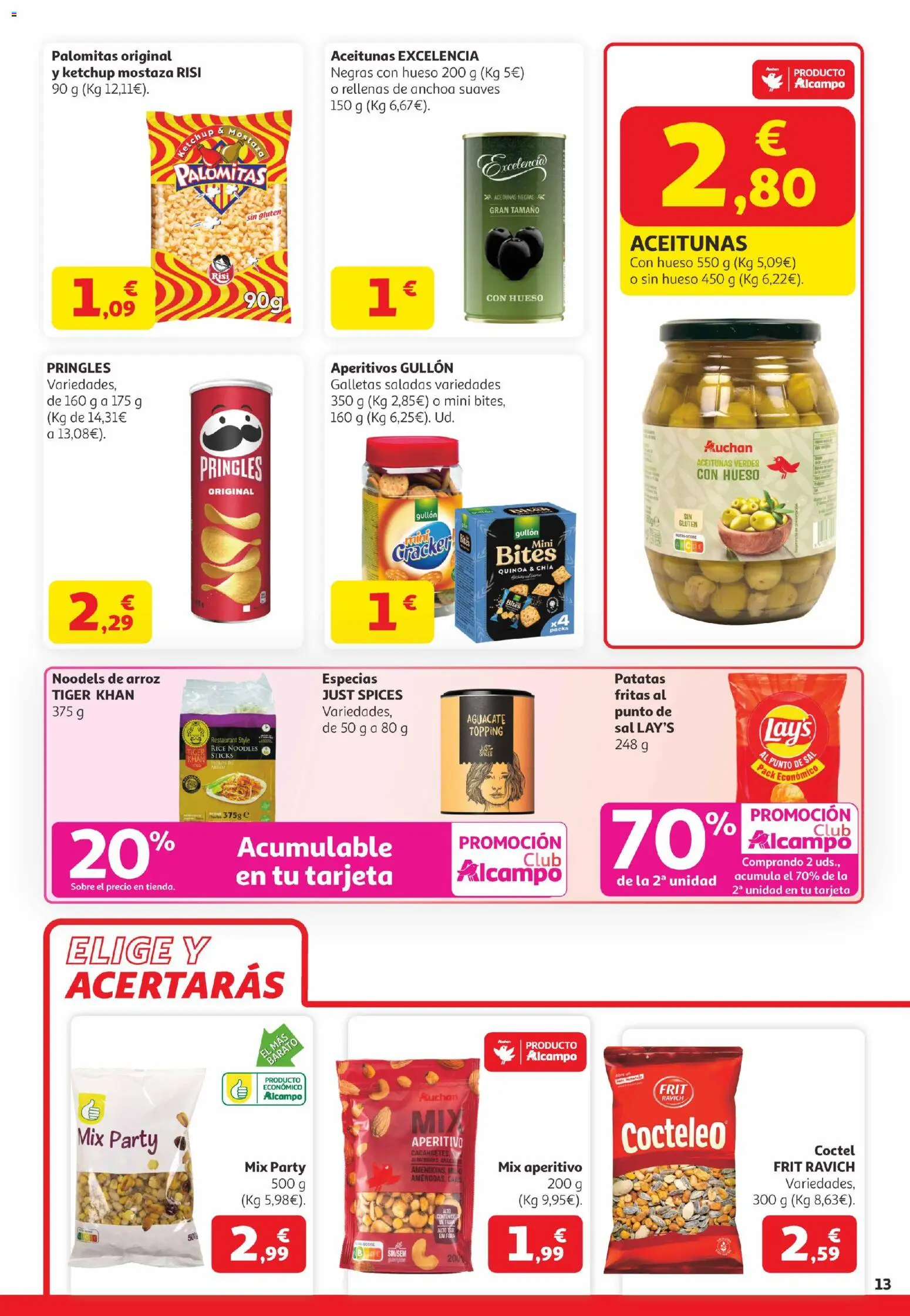 Alcampo Canarias │ válido desde el 21.04.2026 | Página: 13 | Productos: Arroz, Galletas, Anchoa
