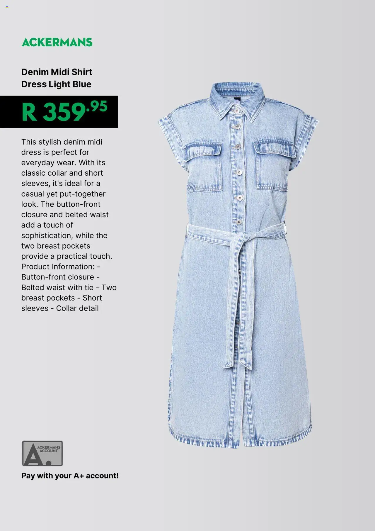 New Ackermans catalogue – valid from 20.09.2025 | Page: 4 | Products: Dress, Shirt, Light