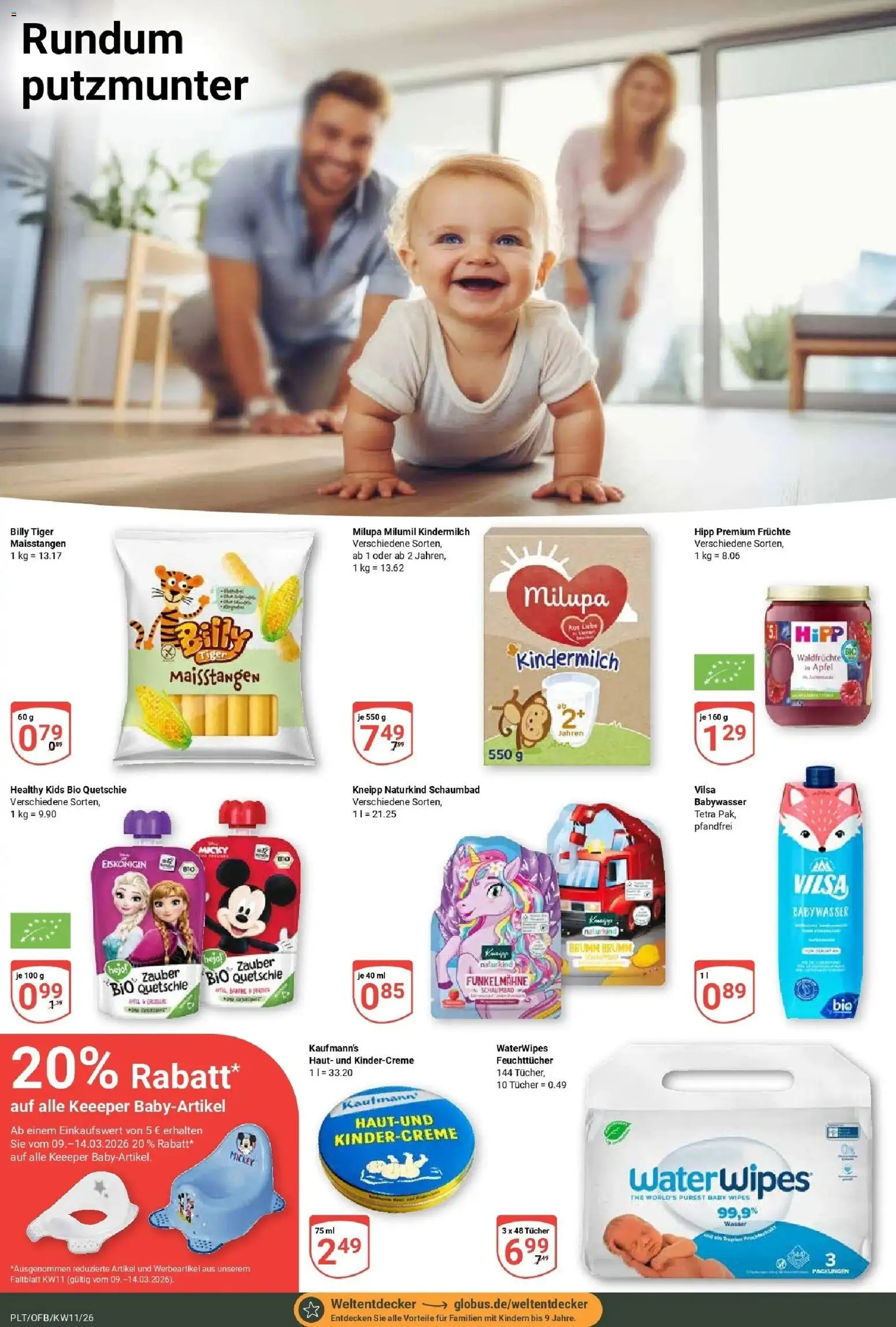 Globus prospekt Plattling	 – gültig ab 09.03.2026 | Seite: 18 | Produkte: Äpfel, Wasser