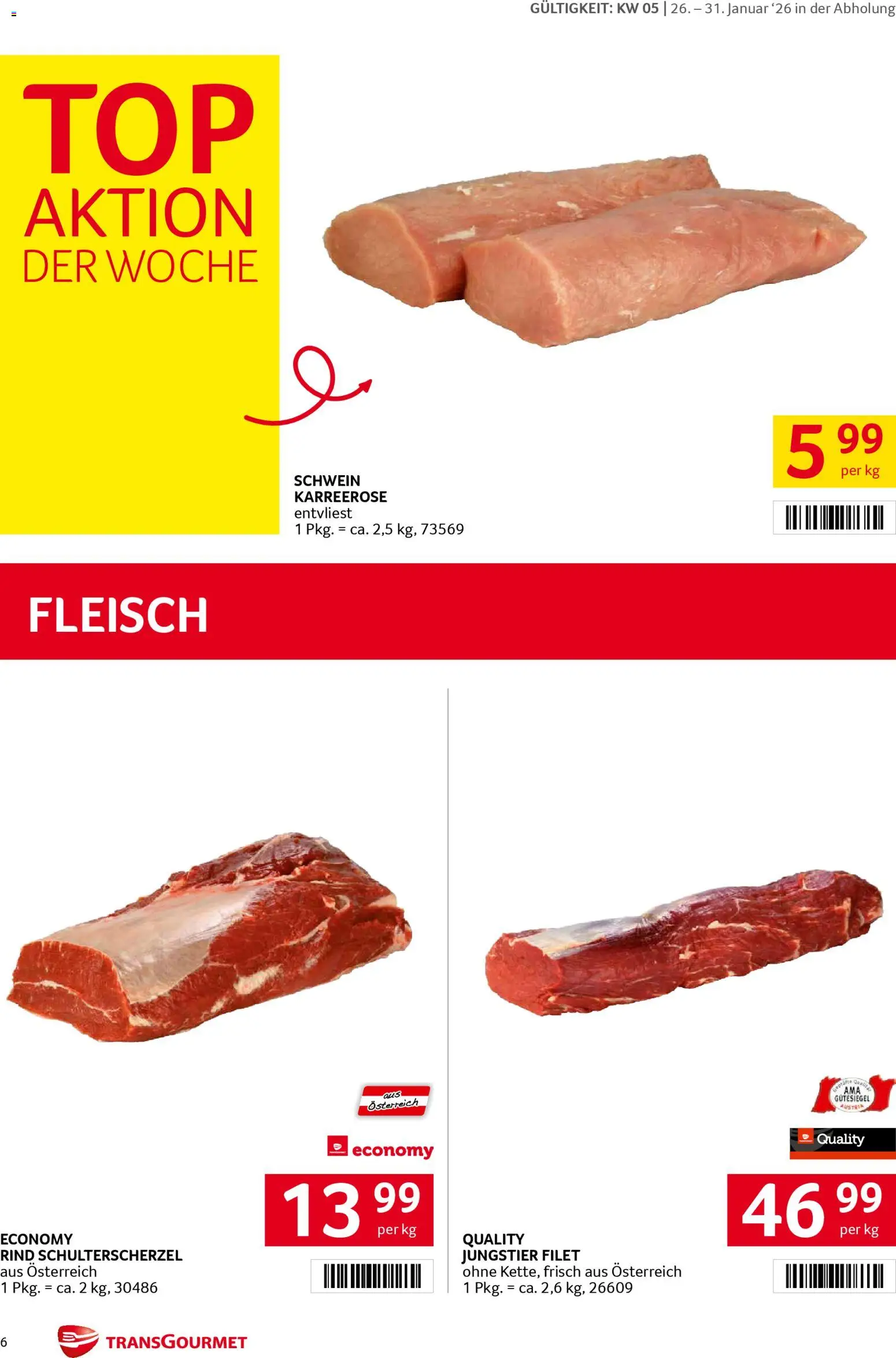 Transgourmet Flugblatt gültig ab 26.01.2026 | Seite: 6
