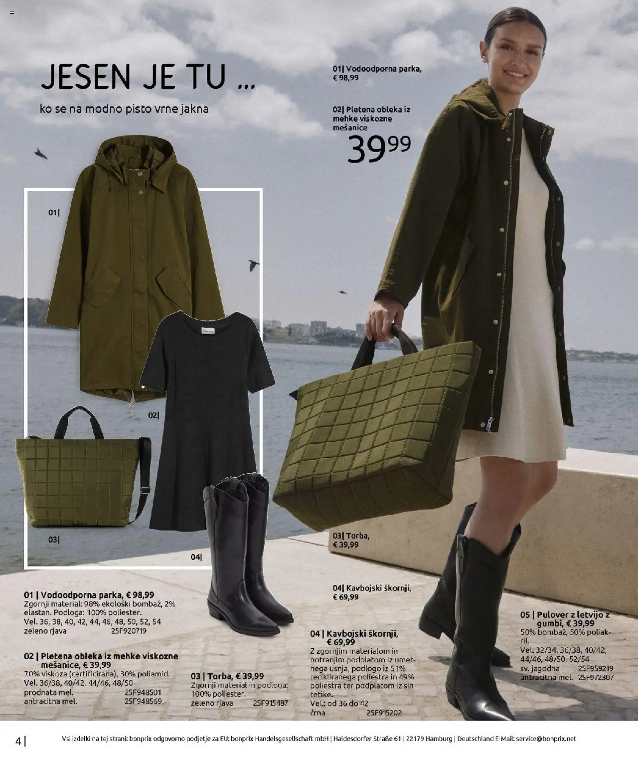Bonprix katalog │ velja od 01.09.2025 | Stran: 4 | Izdelki: Podloga, Pulover, Jakna, Obleka