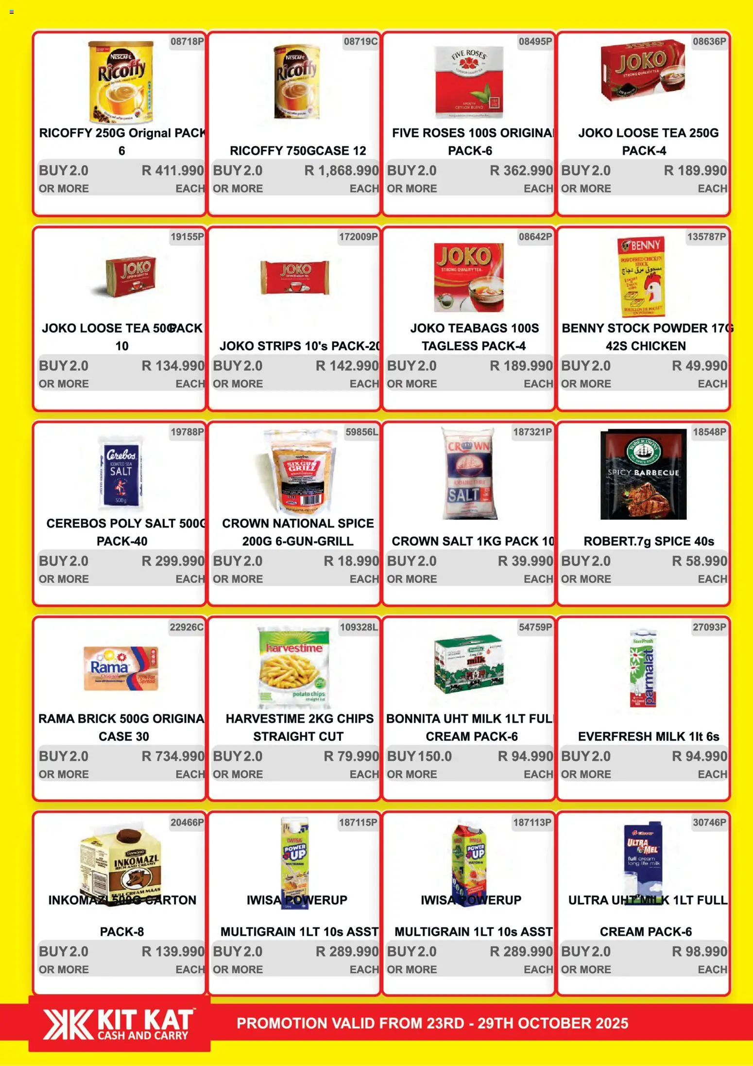 New KIT KAT Cash & Carry catalogue – valid from 23.10.2025 | Page: 12 | Products: Case, Milk, Tea, Chips