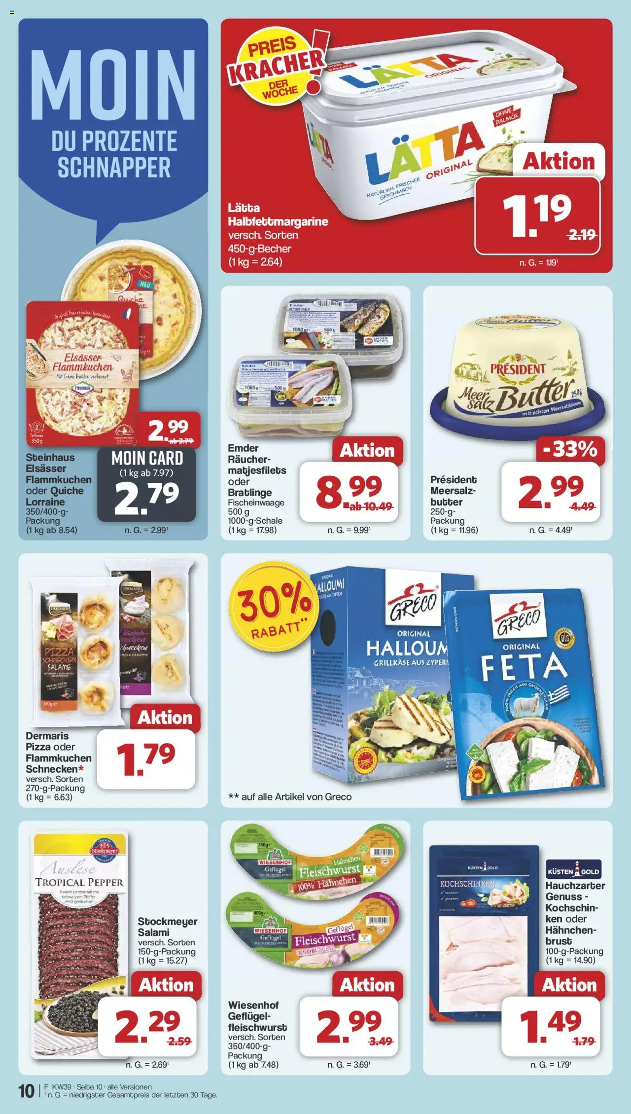 Famila Nordwest Prospekt 	 – gültig ab 22.09.2025 | Seite: 10 | Produkte: Feta, Butter, Knoblauch, Lätta