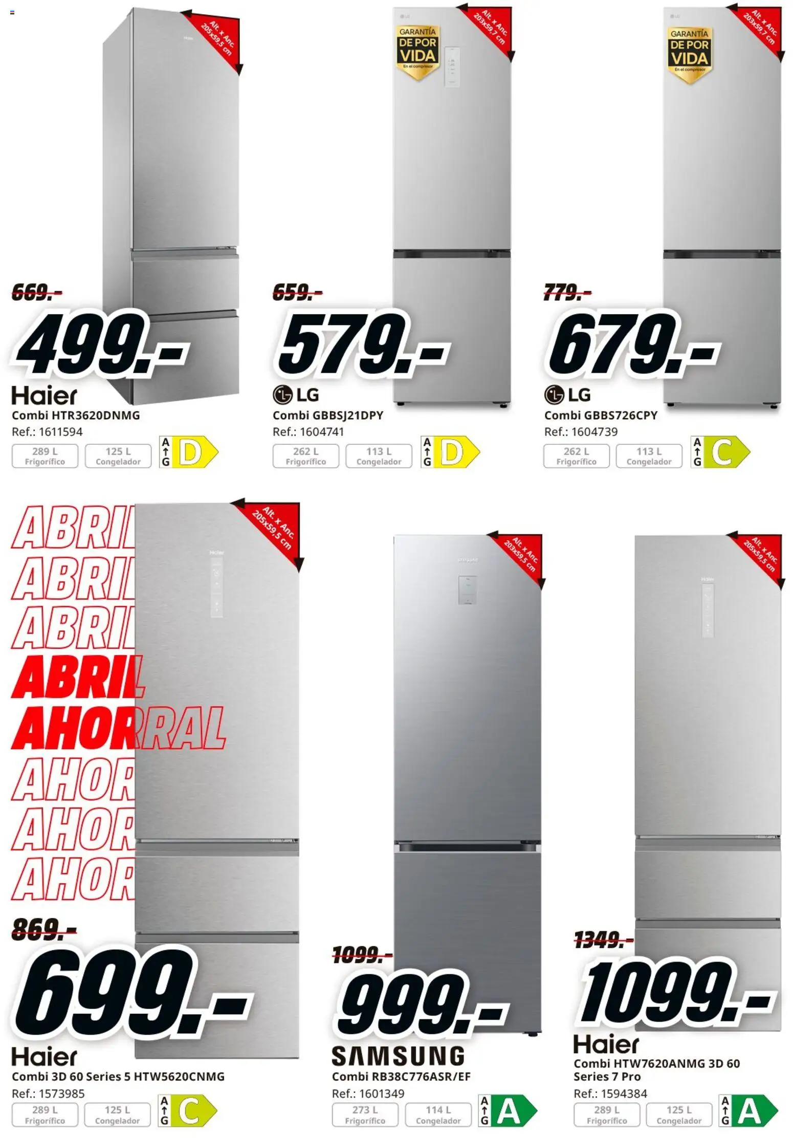 Media Markt folleto │ válido desde el 06.04.2026 | Página: 20 | Productos: Congelador, Combi
