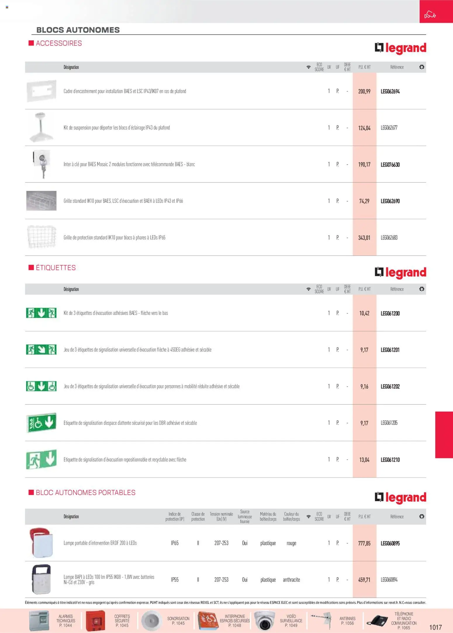 {H1} | Page: 66 | Produits: Vidéo, Suspension, Portable, Télécommande