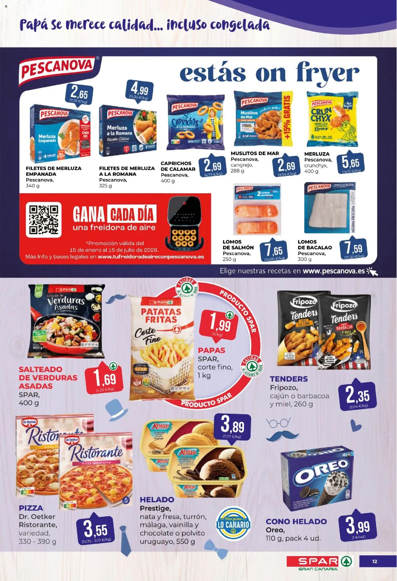 Spar folleto │ válido desde el 06.03.2026 | Página: 12 | Productos: Chocolate, Pizza, Helado, Barbacoa