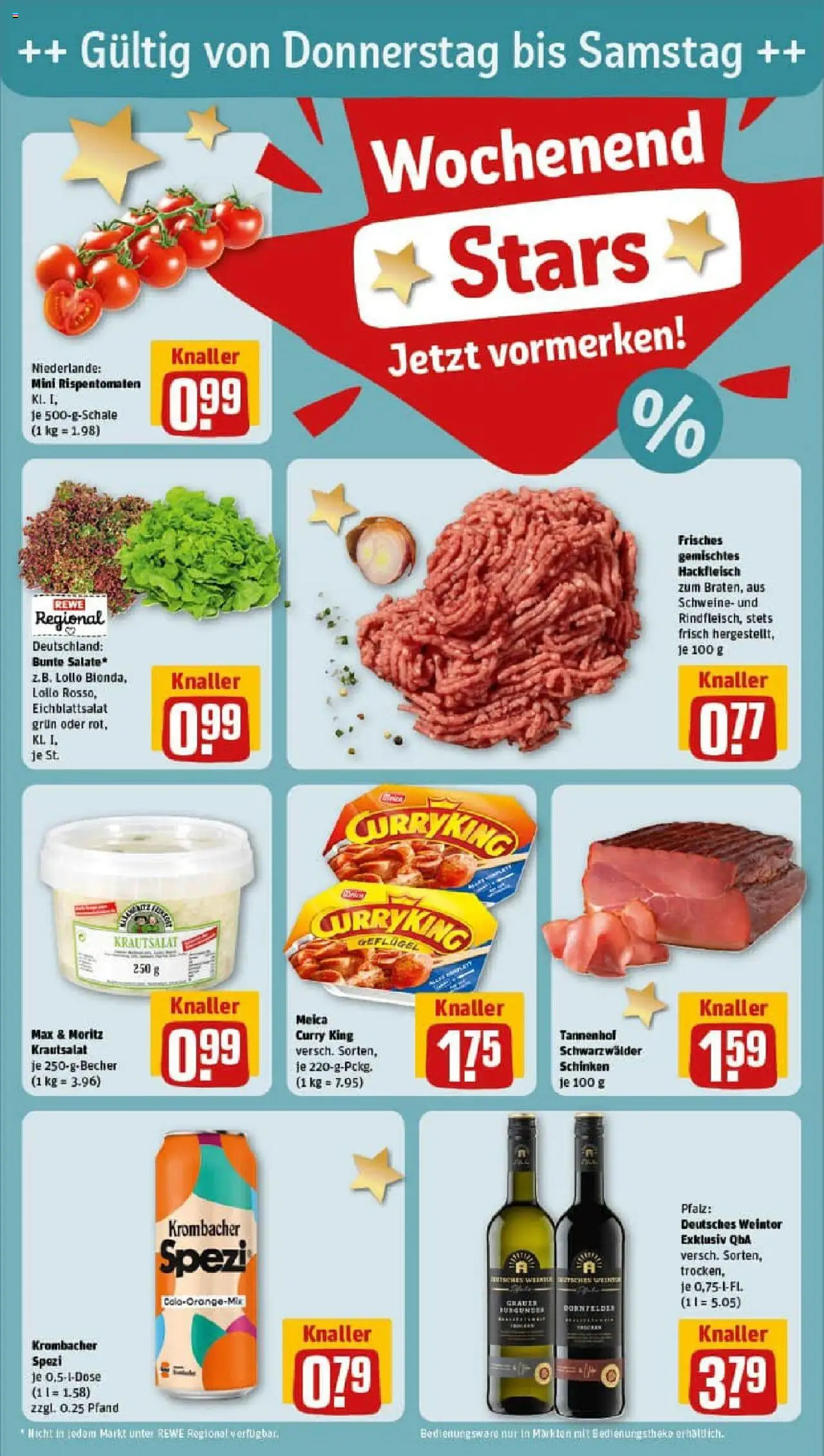 Rewe prospekt Duisburg / Bergheim	 - gültig ab dem 22.06.2025 | Seite: 24 | Produkte: Meica, Krombacher, Schinken, Hackfleisch