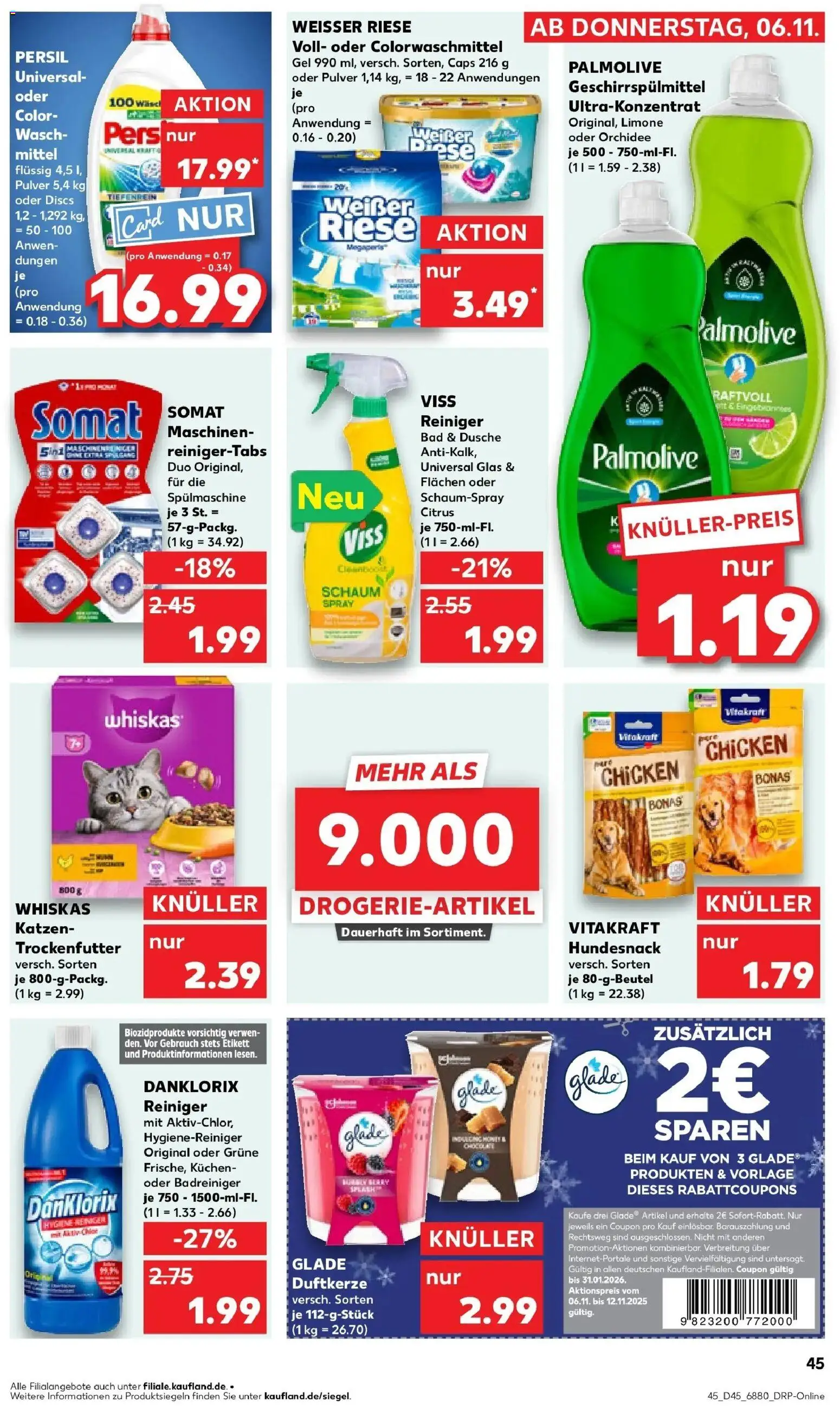 Kaufland prospekt Dillingen	 – gültig ab 10.11.2025 | Seite: 45 | Produkte: Orchidee, Bad, Geschirrspülmittel, Whiskas