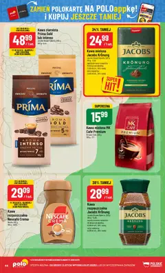 POLOmarket Gazetka od 02.07.2025 | Strona: 44 | Produkty: Nescafe, Kawa ziarnista, Kawa rozpuszczalna Jacobs Kronung, Kawa