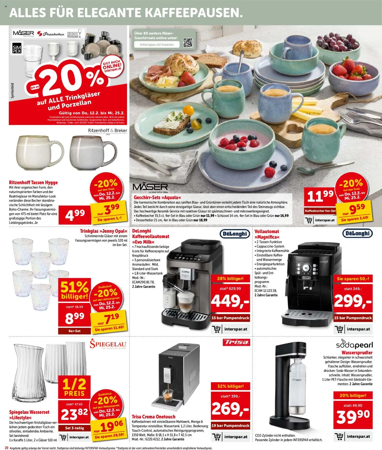 Interspar Flugblatt - Kärnten gültig ab 12.02.2026 | Seite: 20 | Produkte: Tisch, Kaffee