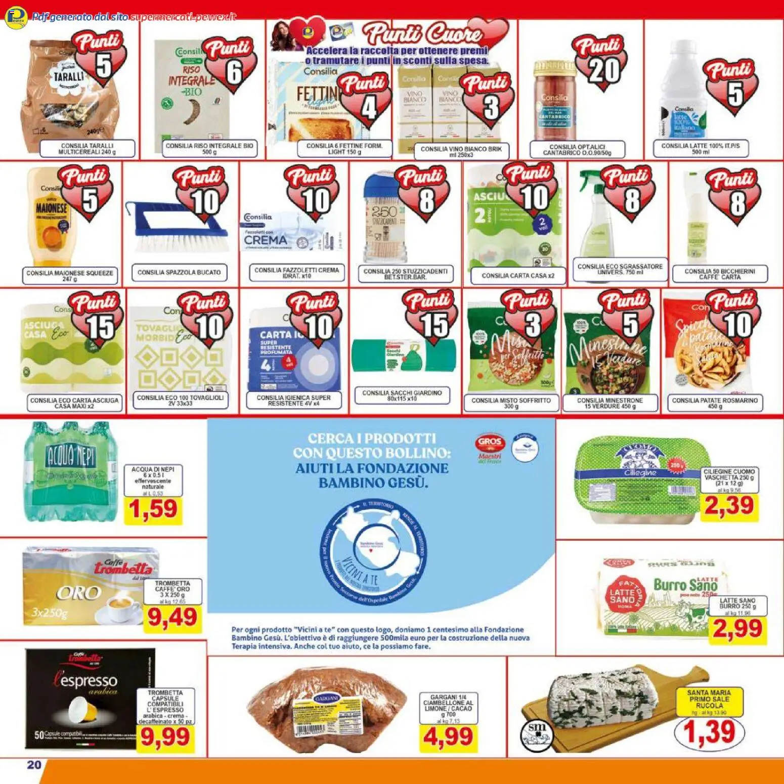 Volantino Pewex del 06.12.2025 | Pagina: 20 | Prodotti: Spazzola, Rucola, Tè, Patate