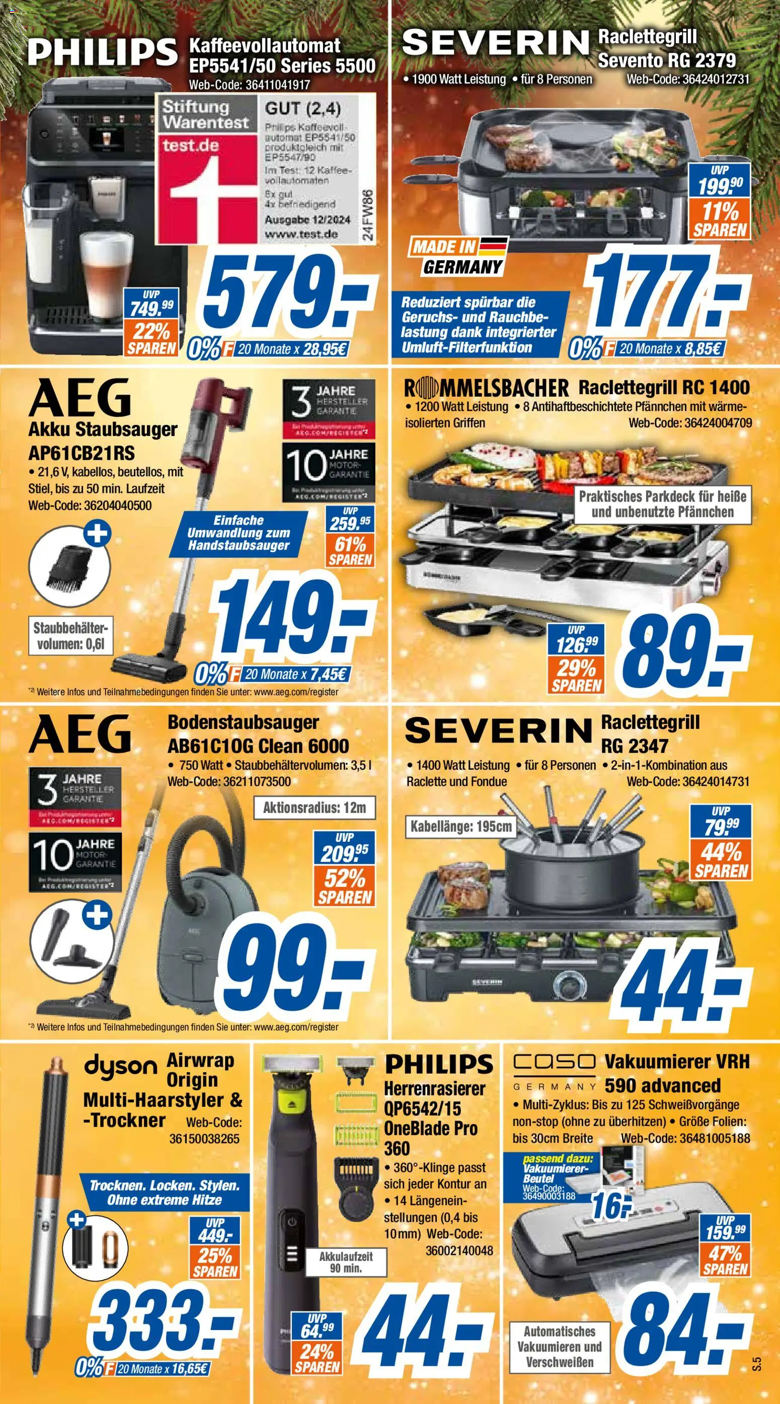 Expert Prospekt 	 – gültig ab 20.12.2025 | Seite: 5 | Produkte: Philips, Staubsauger, Vakuumierer, Fondue