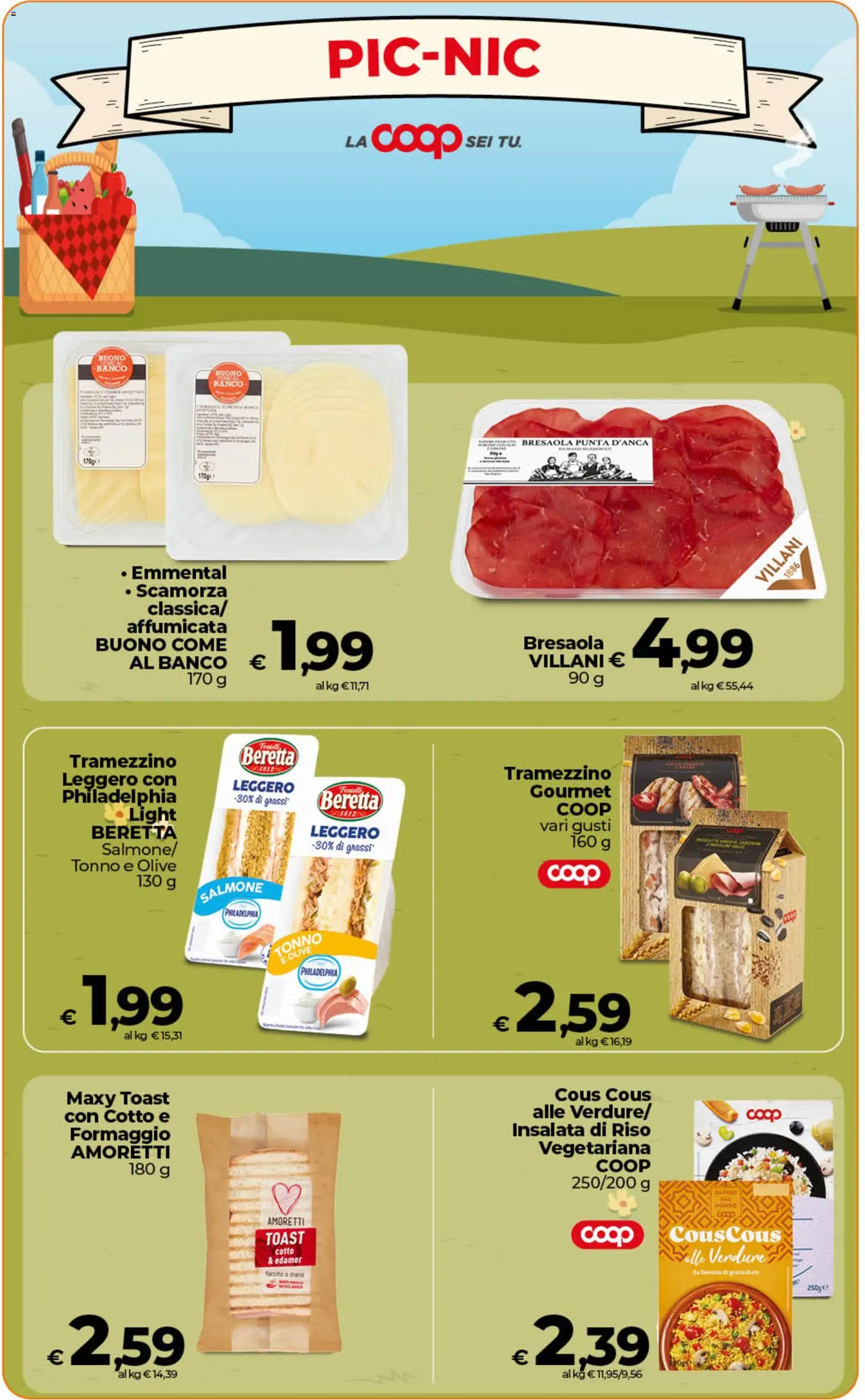 Volantino Ipercoop del 28.04.2026 | Pagina: 10 | Prodotti: Bresaola, Verdure, Tonno, Insalata di riso