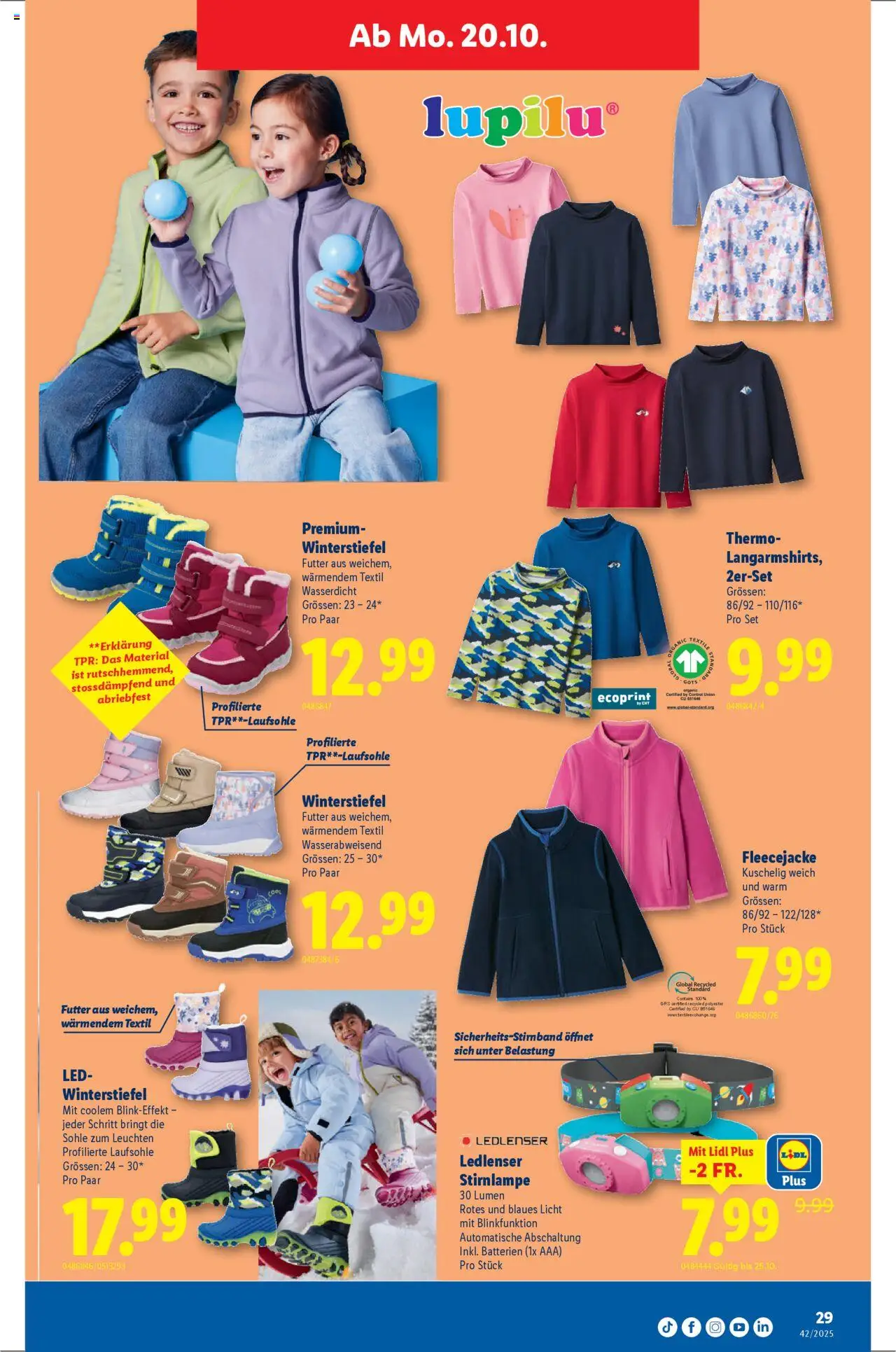 Lidl Aktionen – gültig ab 16.10.2025 | Seite: 29 | Produkte: Stirnlampe