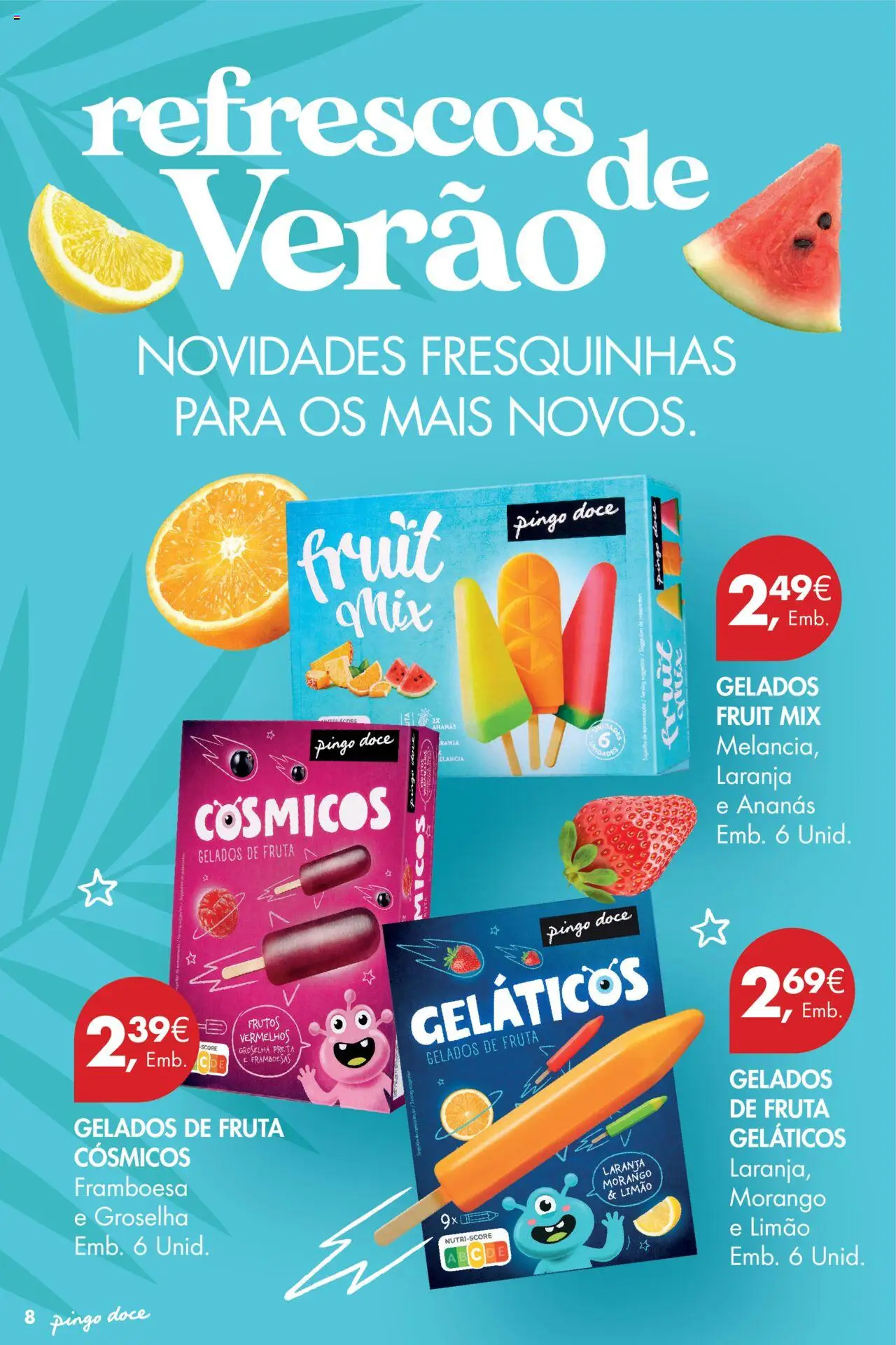 Pingo Doce - Gelados │ válido de 26.06.2025 | Página: 8 | Produtos: Framboesas