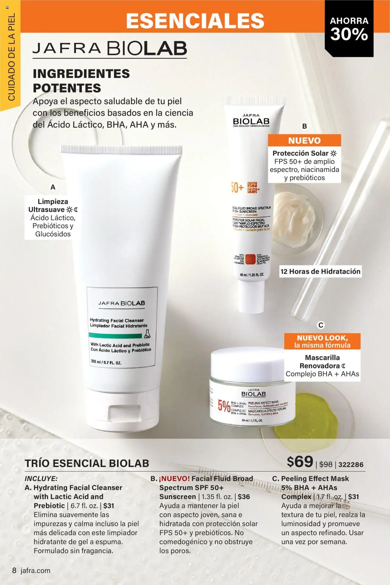 JAFRA folleto │ válido desde el 01.08.2025 | Página: 8 | Productos: Peeling, Protector solar, Κρεμάστρα